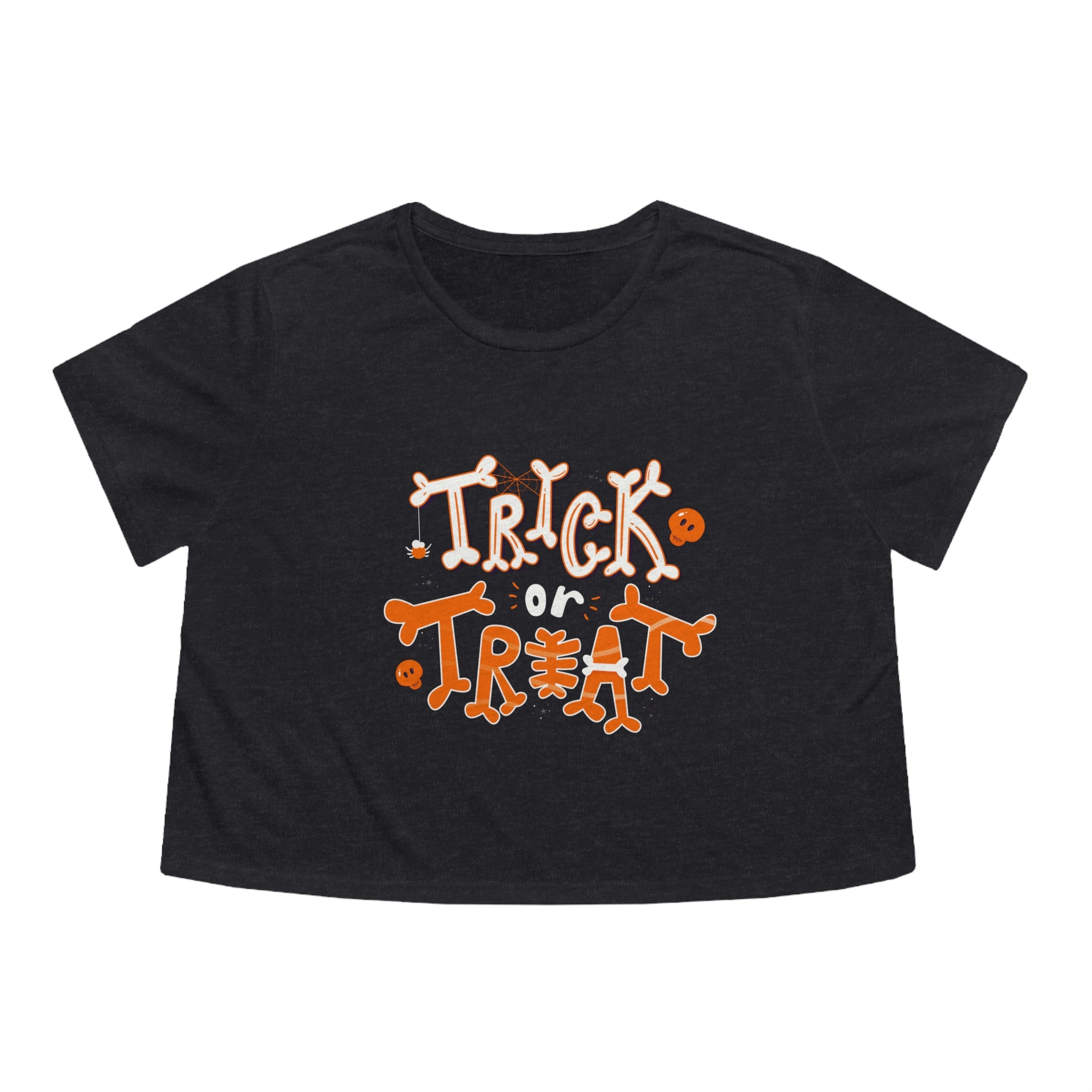 Halloween Trick or Treat | Women's Flowy Cropped Tee