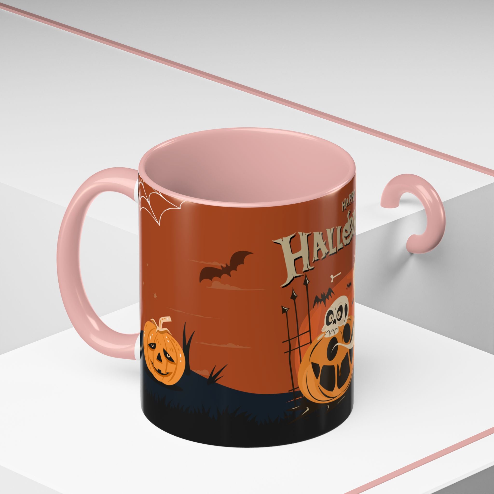 Happy Halloween with Pumpkin | Accent Coffee Mug