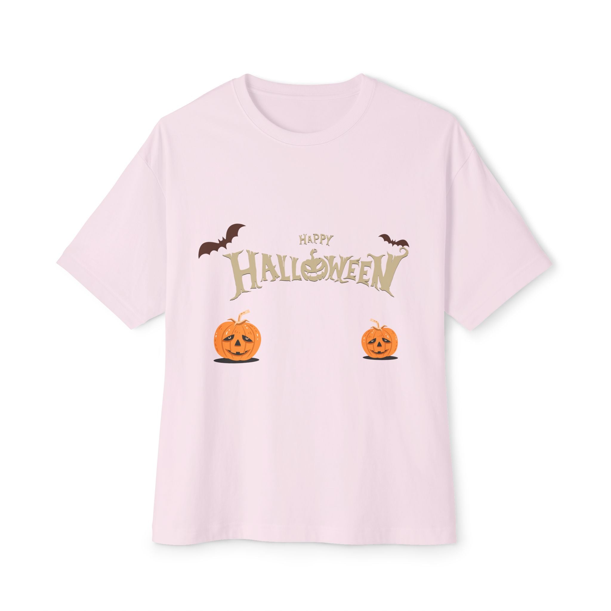Halloween with Pumpkins | Unisex Oversized Boxy Tee