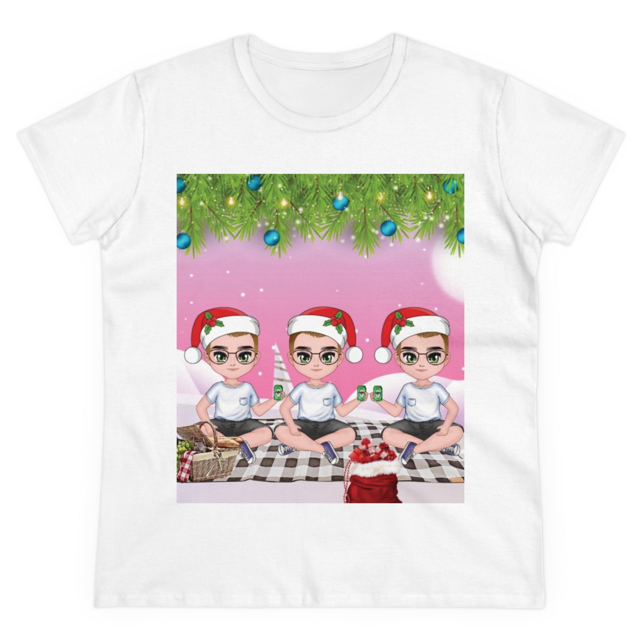 Happy Christmas Day Women's Midweight Cotton Tee