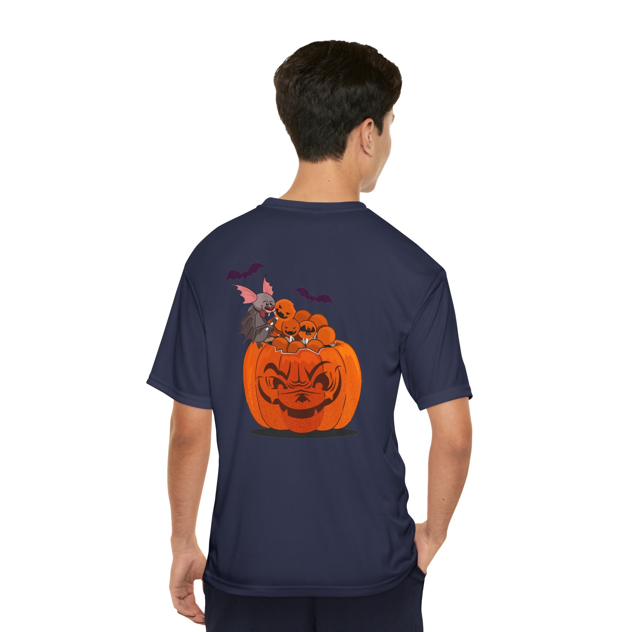 Halloween with Pumpkins | Men's Performance T-Shirt