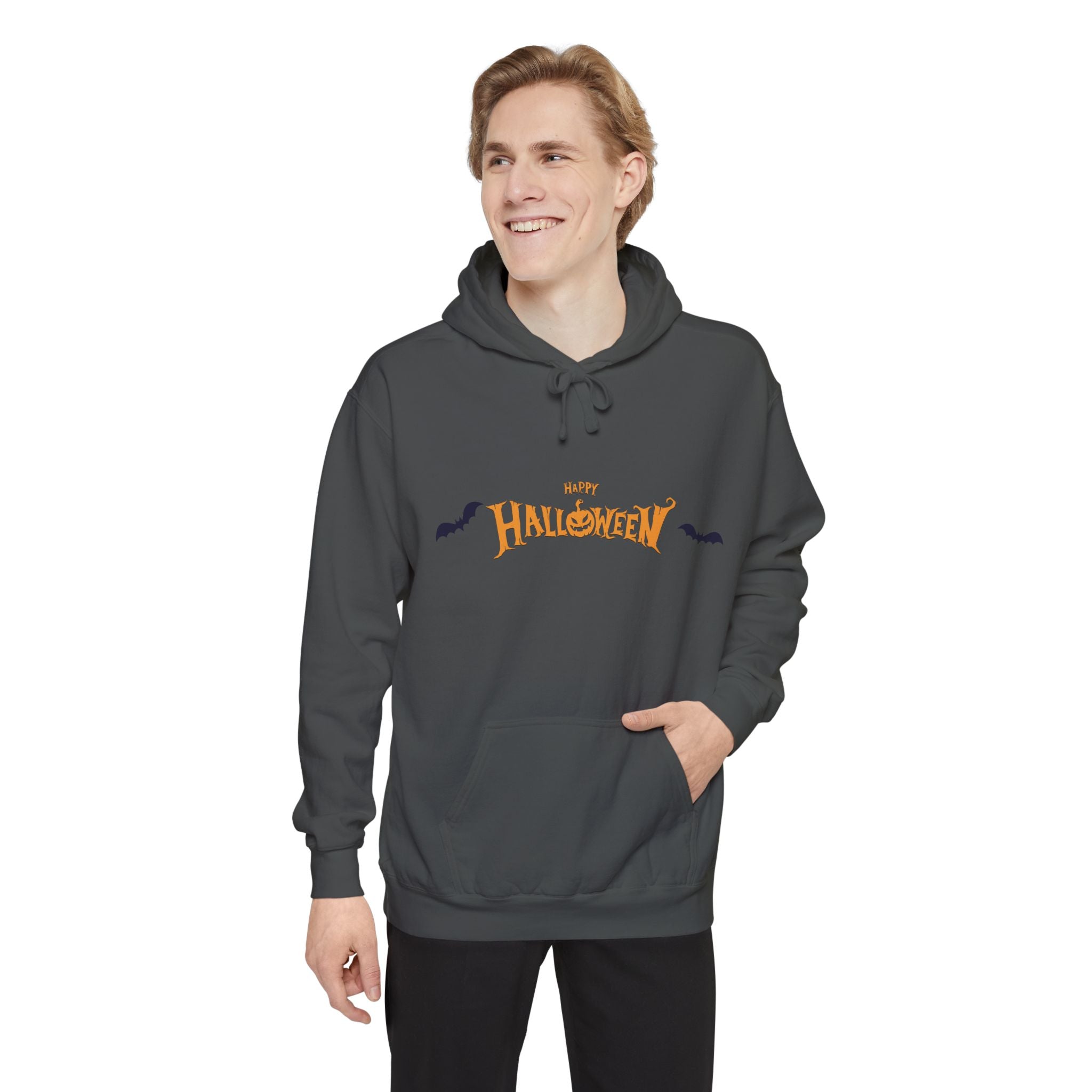 Halloween with Bats | Unisex Garment-Dyed Hoodie