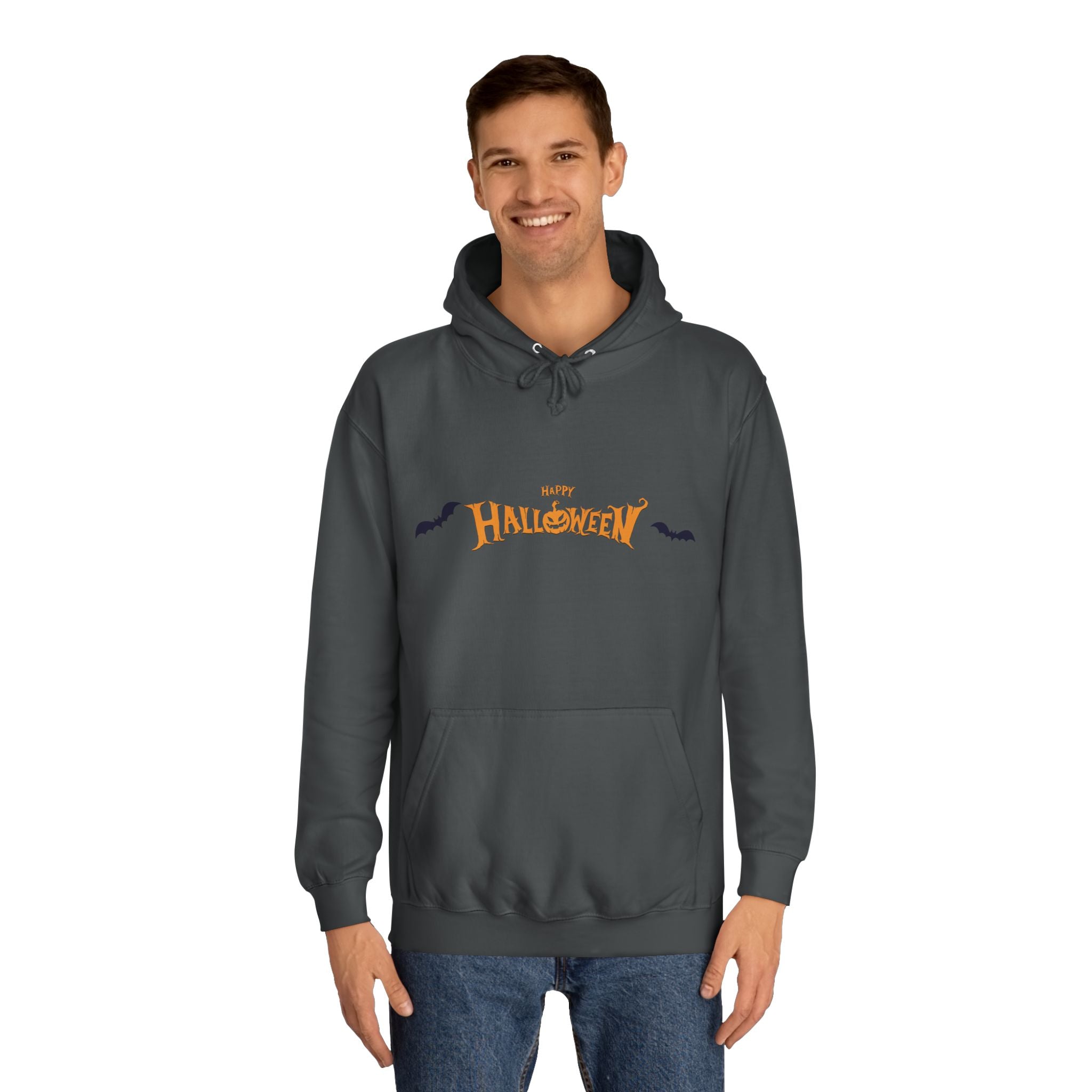 Halloween with Bats | Unisex College Hoodie