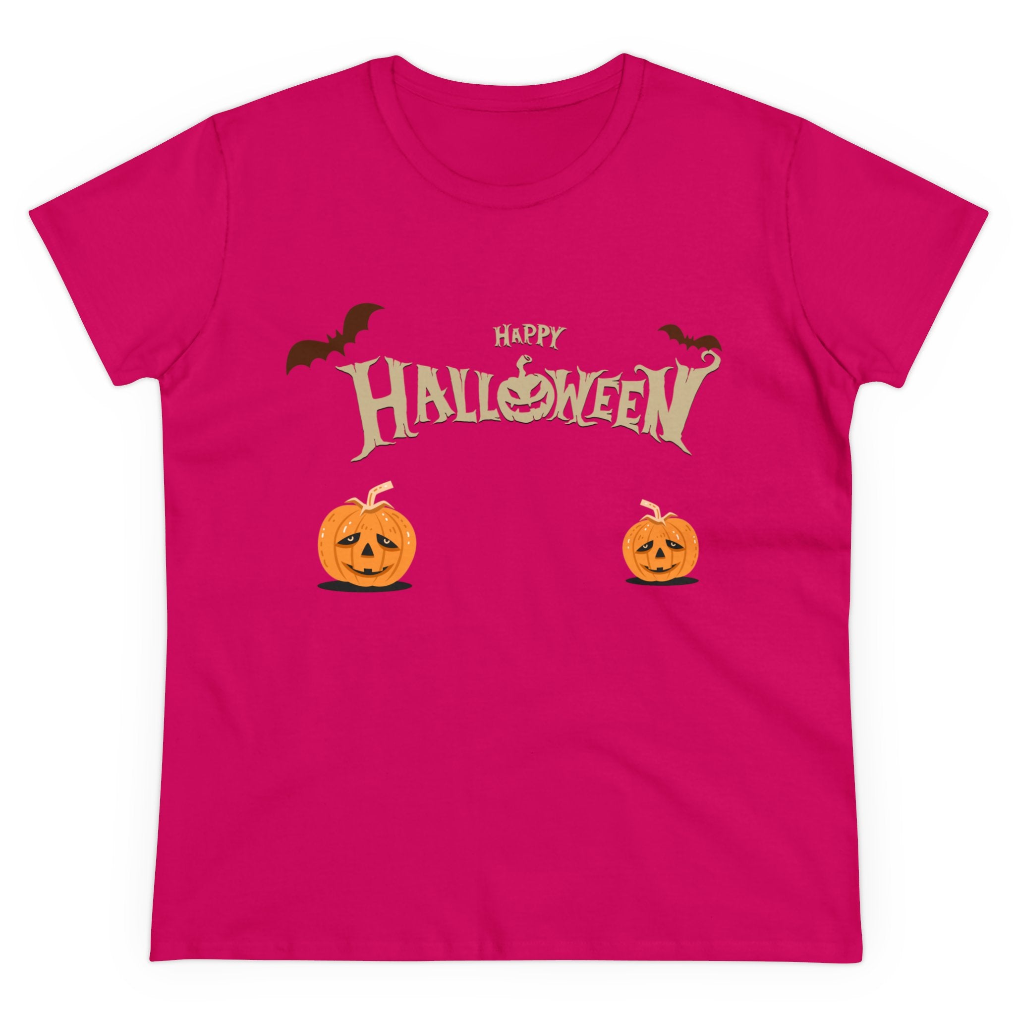 Halloween with Pumpkins | Women's Midweight Cotton Tee