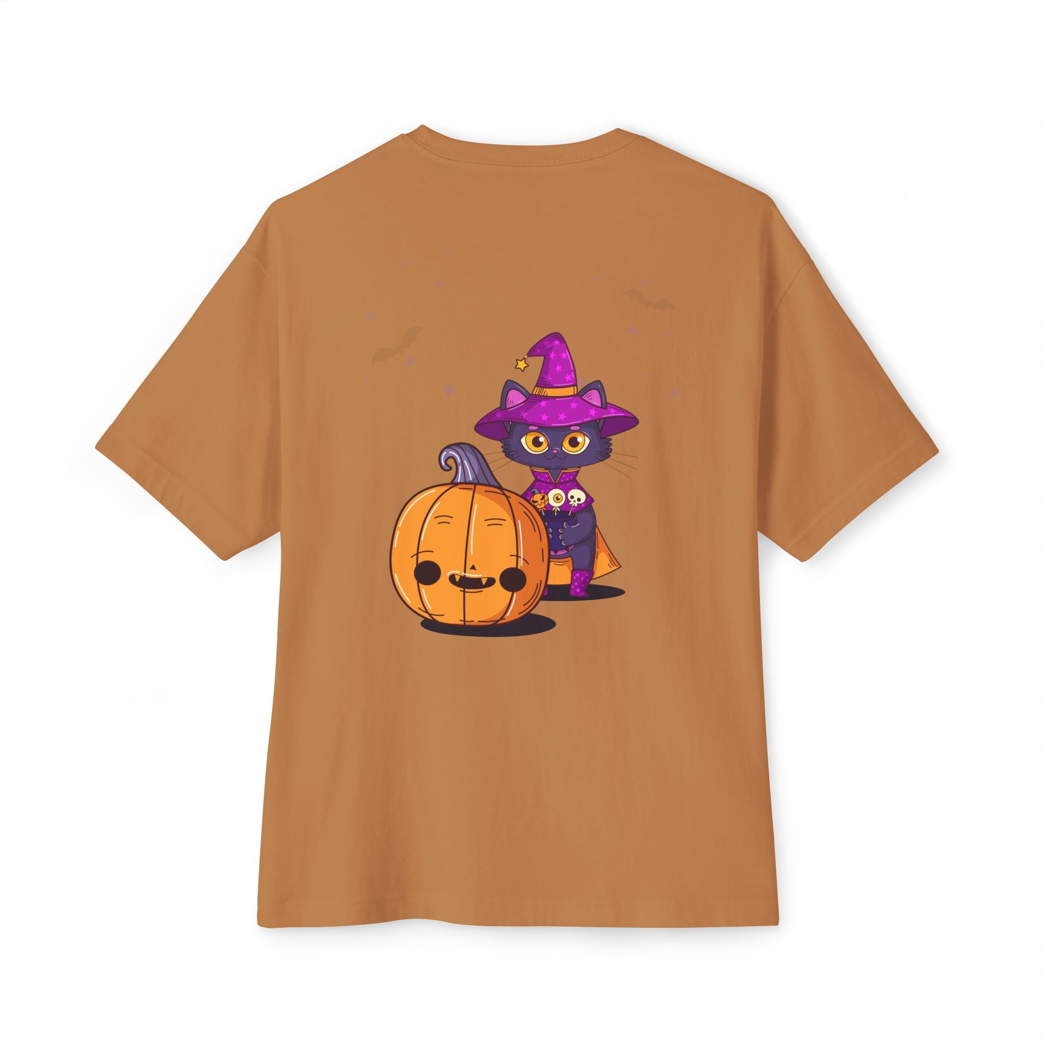 Halloween with Witch's Cats | Unisex Oversized Boxy Tee