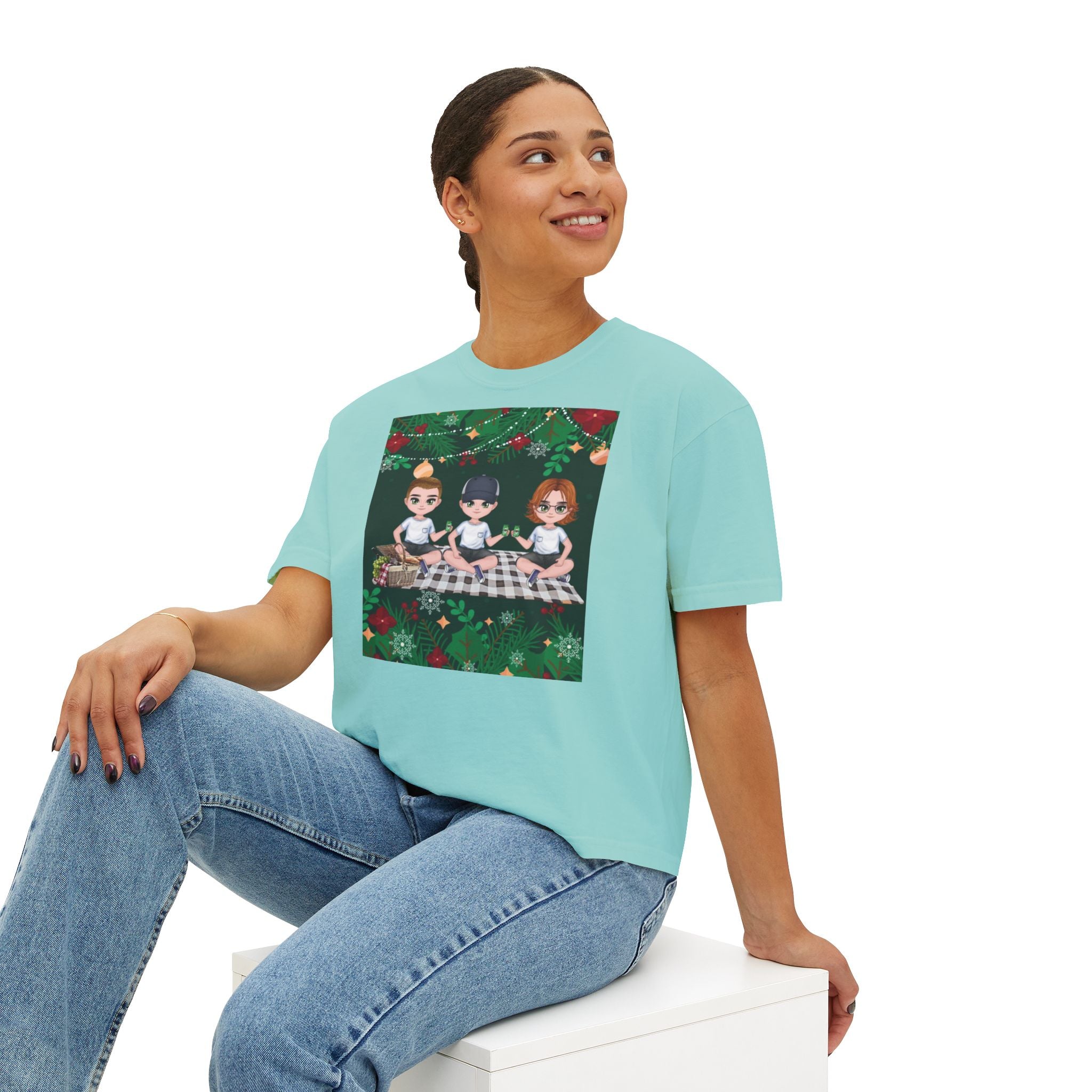 HAPPY CHRISTMAS DAY Women's Boxy Tee