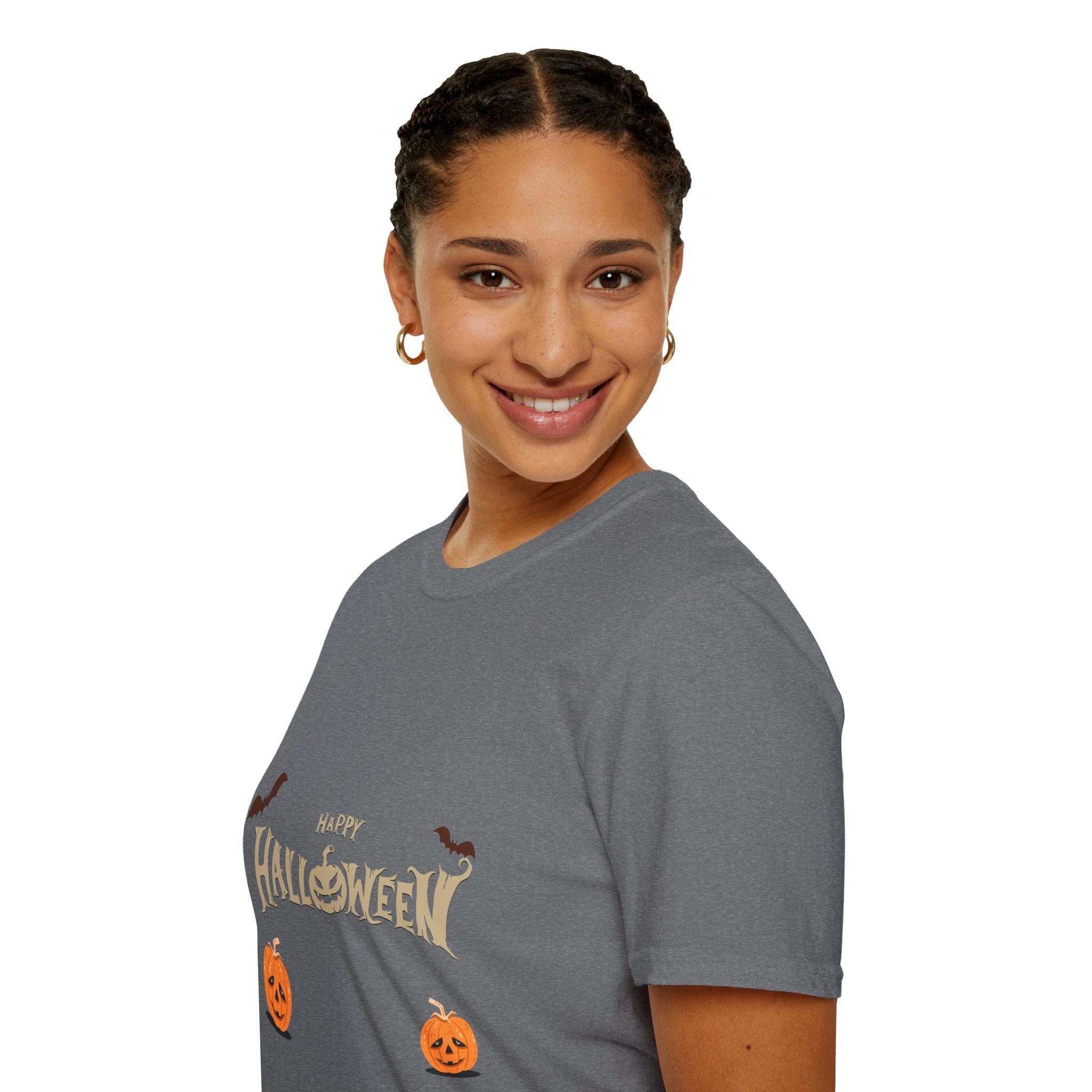 Halloween with Pumpkins | Unisex Softstyle T-Shirt