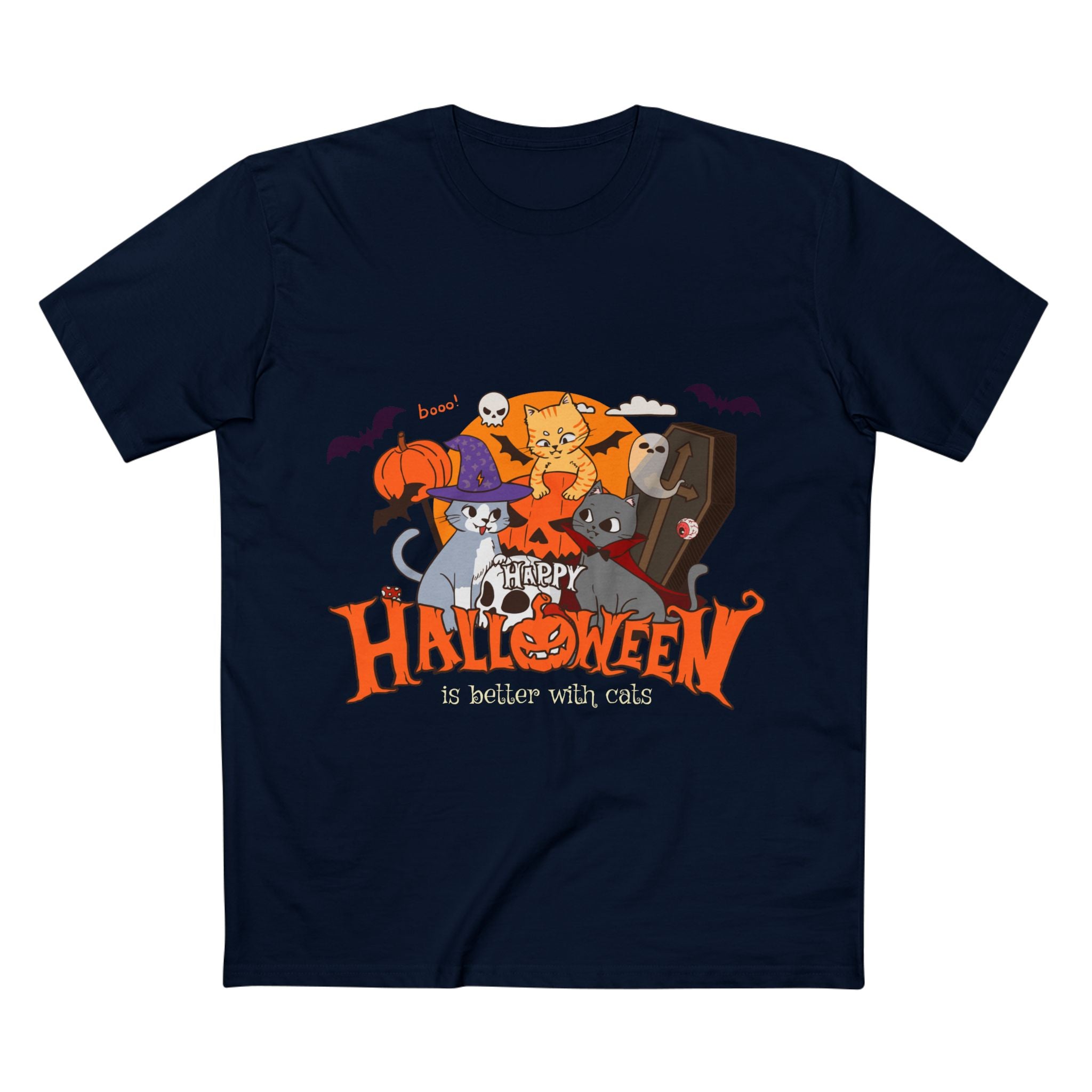 Halloween is Better with Cats | Men's Staple Tee