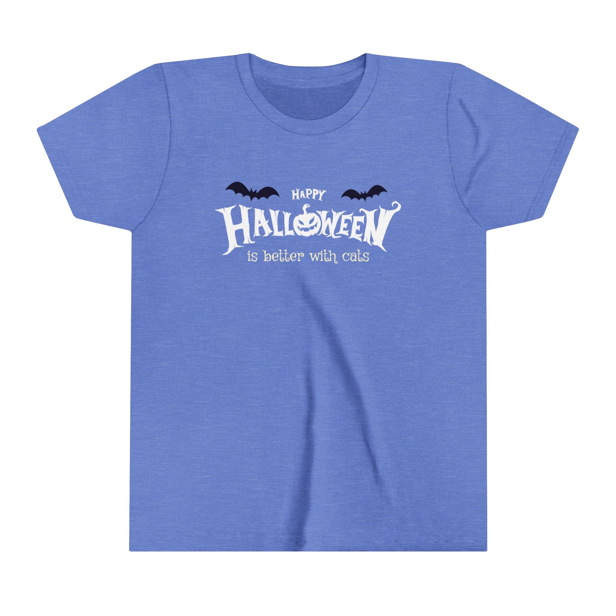 Halloween with Witch's Cats | Youth Short Sleeve Tee