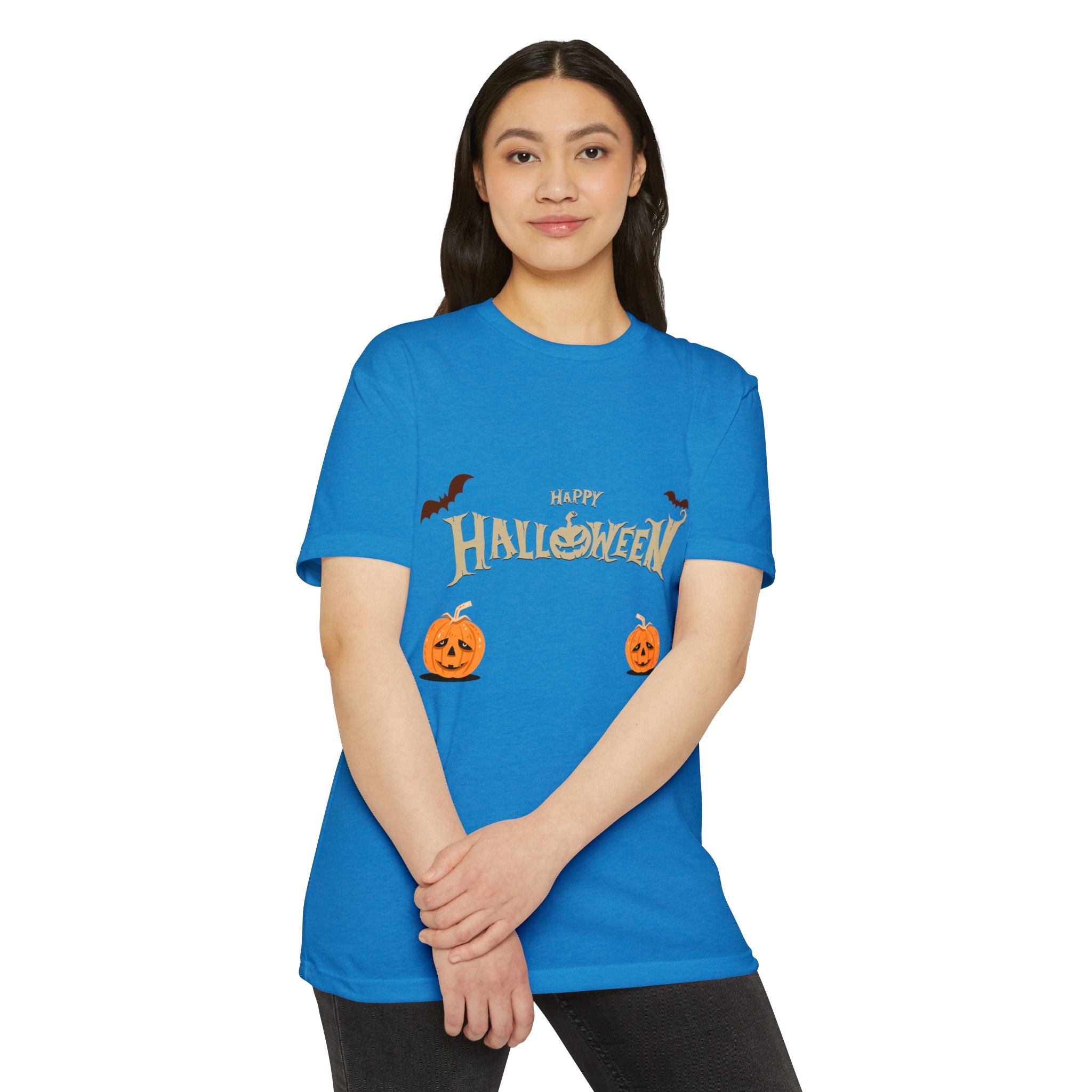 Halloween with Pumpkins | Unisex CVC Jersey T-shirt