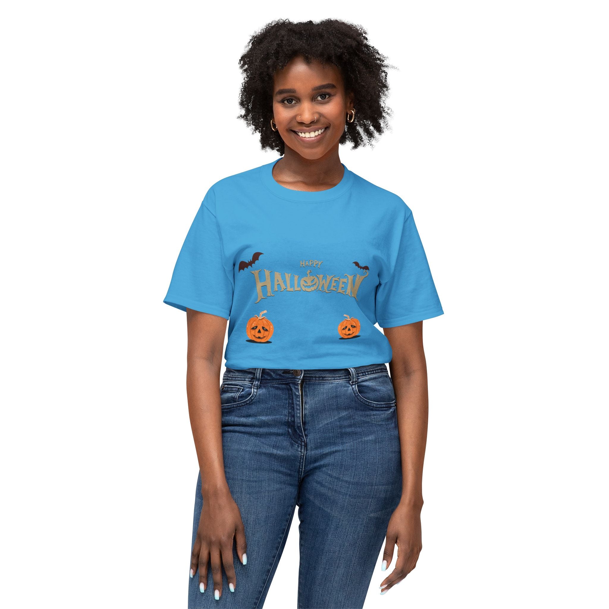 Halloween with Pumpkins | Unisex HD Cotton™ T-shirt
