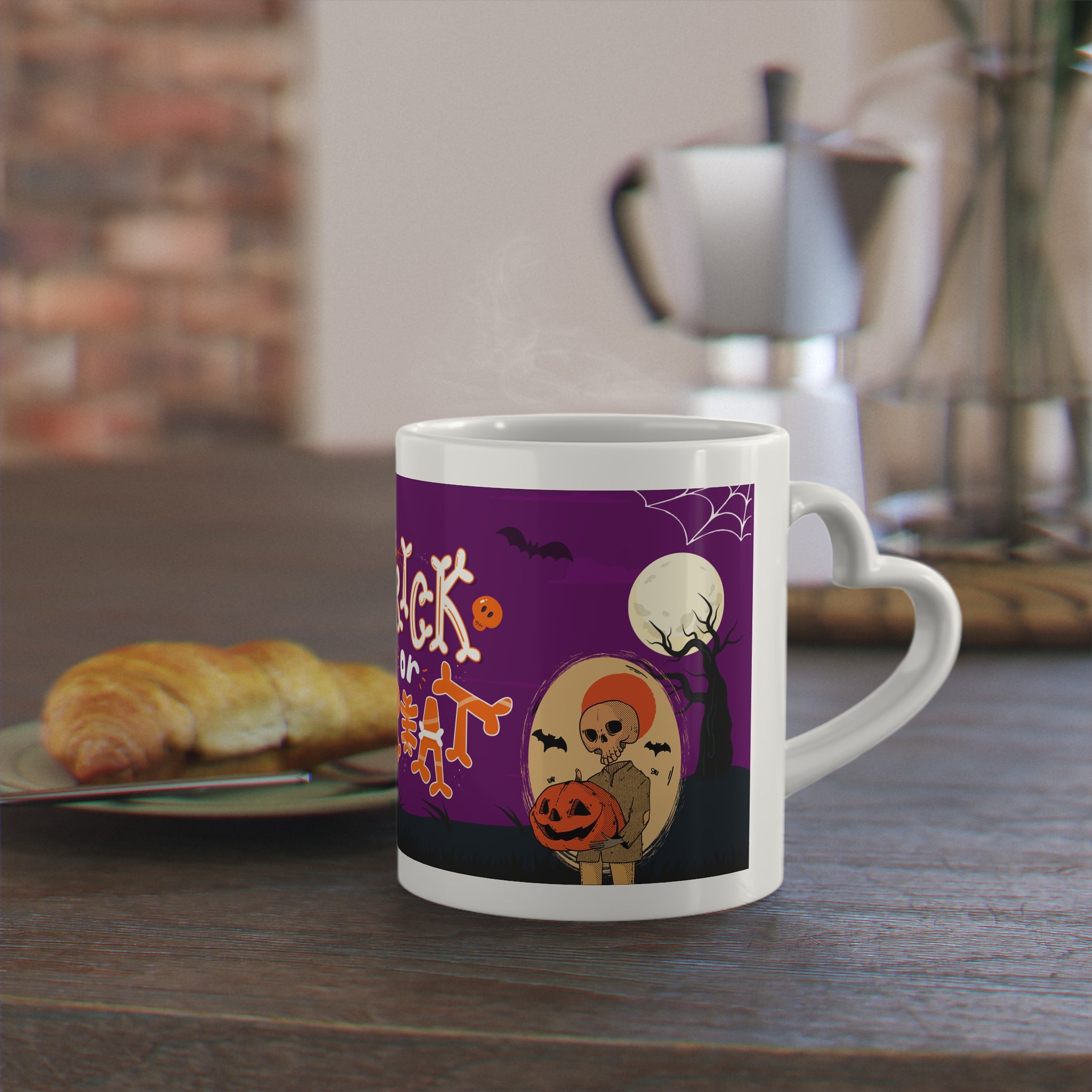 Halloween Trick or Treat | Heart-Shaped Mug
