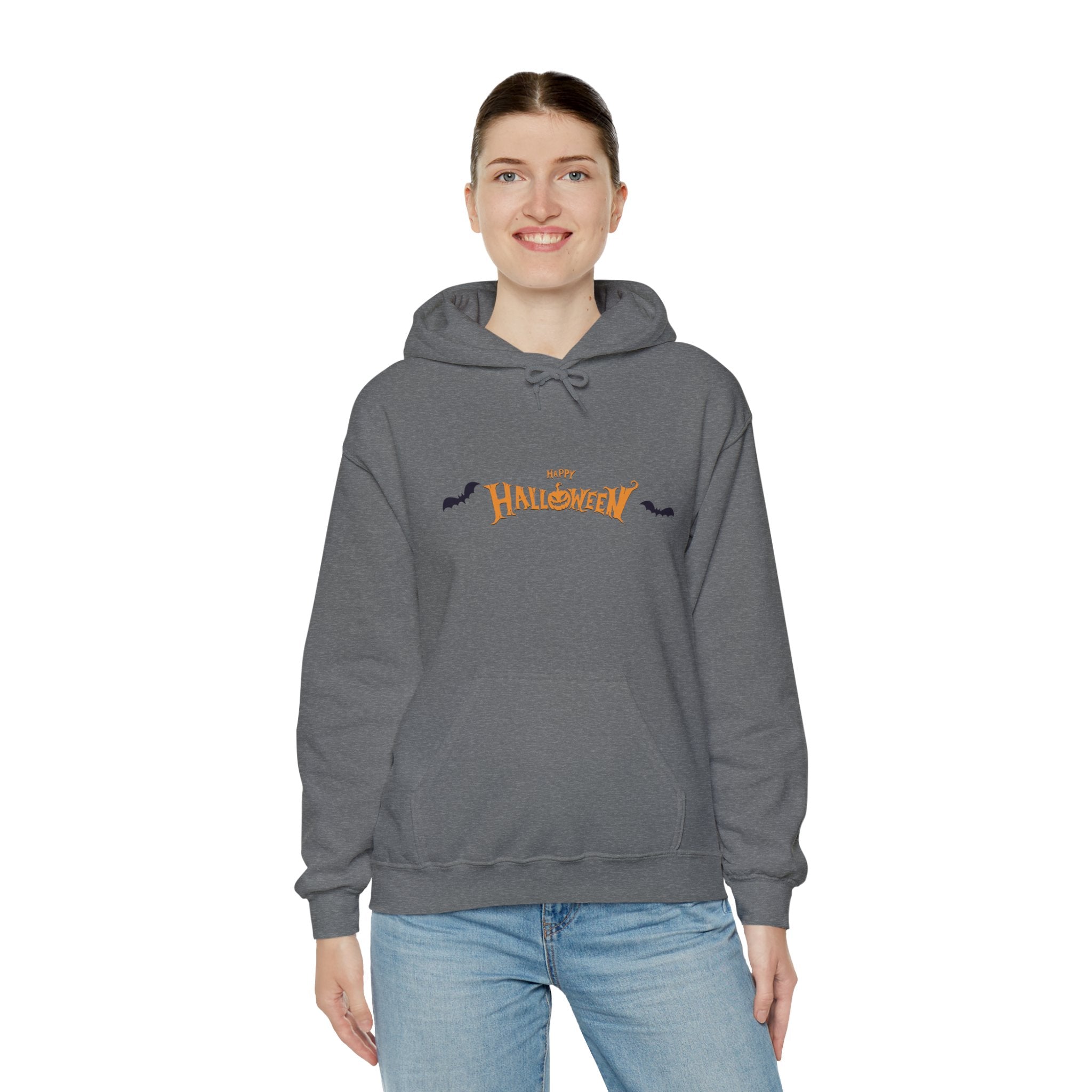 Halloween with Bats | Unisex Heavy Blend Hooded Sweatshirt