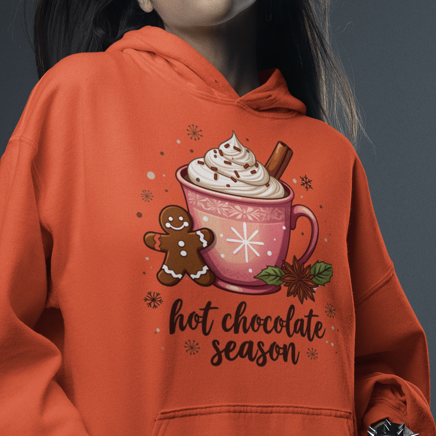 Hot Chocolate Season | Cozy Holiday Drink | Christmas | Unisex Hoodie