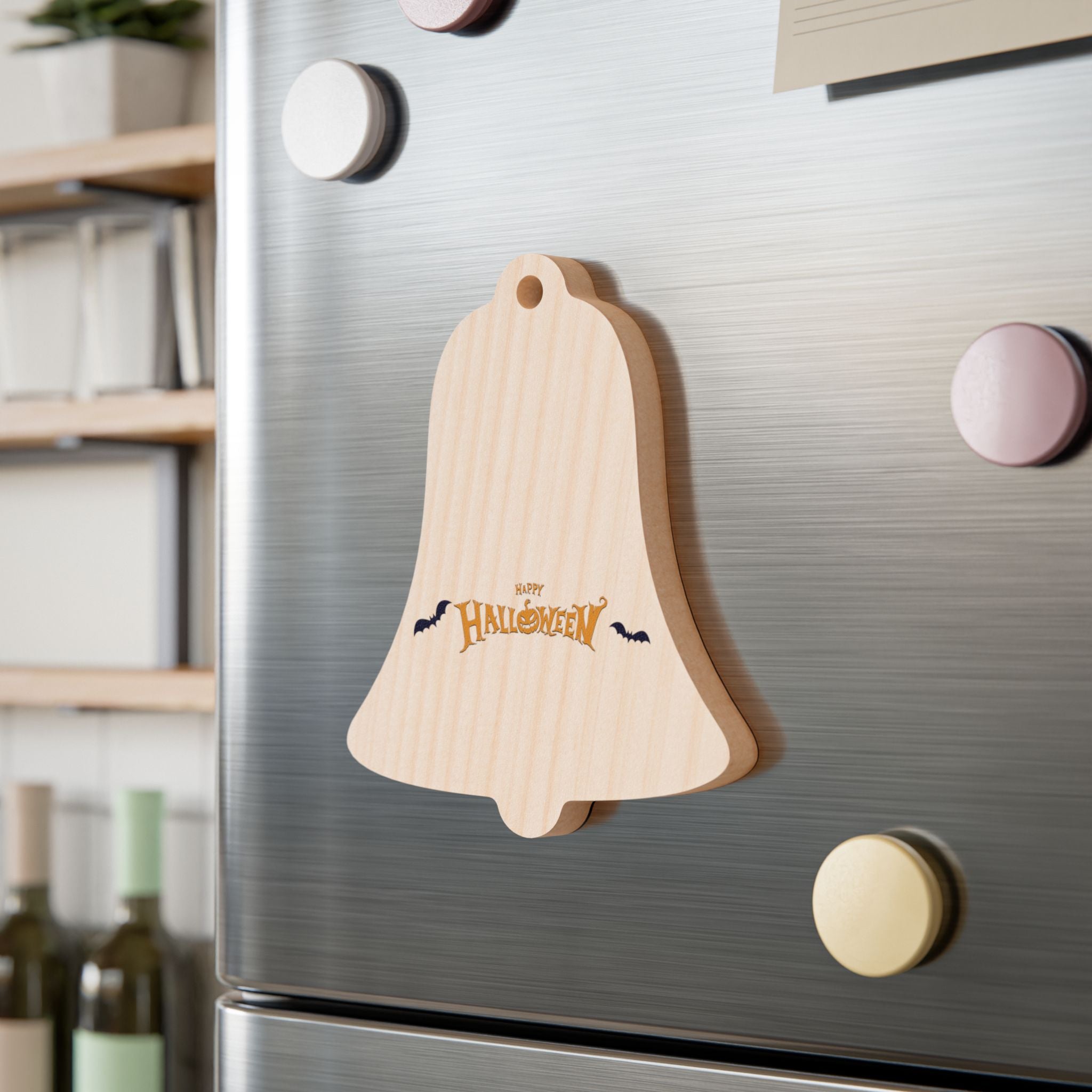 Halloween with Bats | Wooden Ornaments