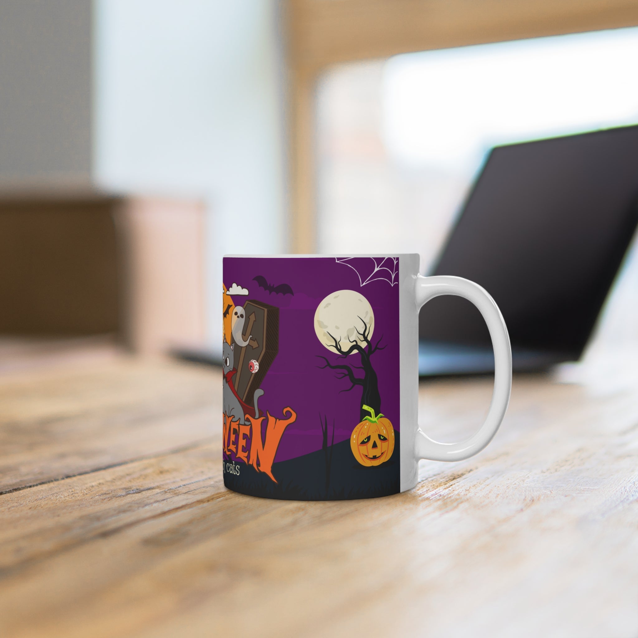 Happy Halloween is Better with Cats | Ceramic Mug