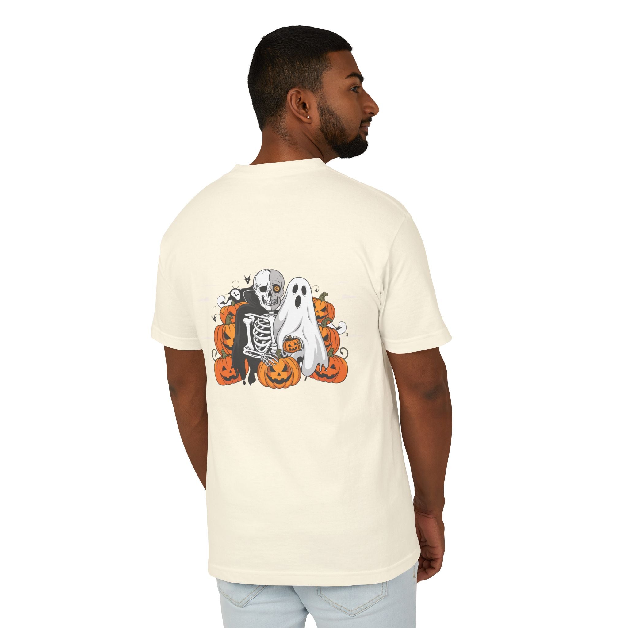 Halloween with Bats | Unisex Garment-Dyed Heavyweight Cotton Tee