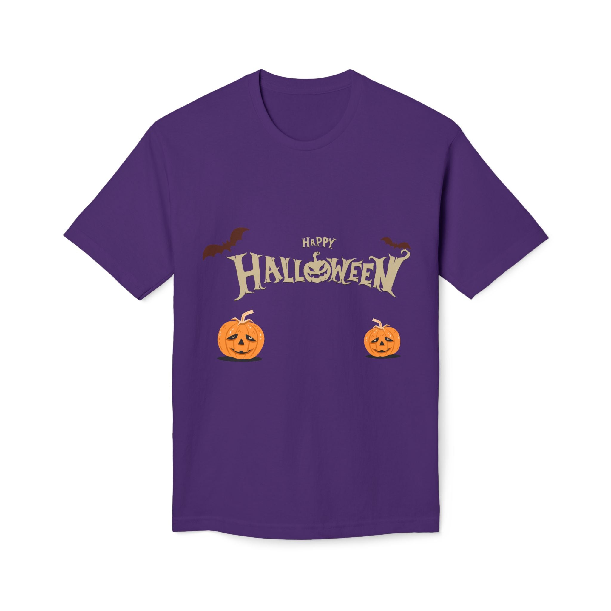 Halloween with Pumpkins | Unisex Midweight T-shirt, Made in US