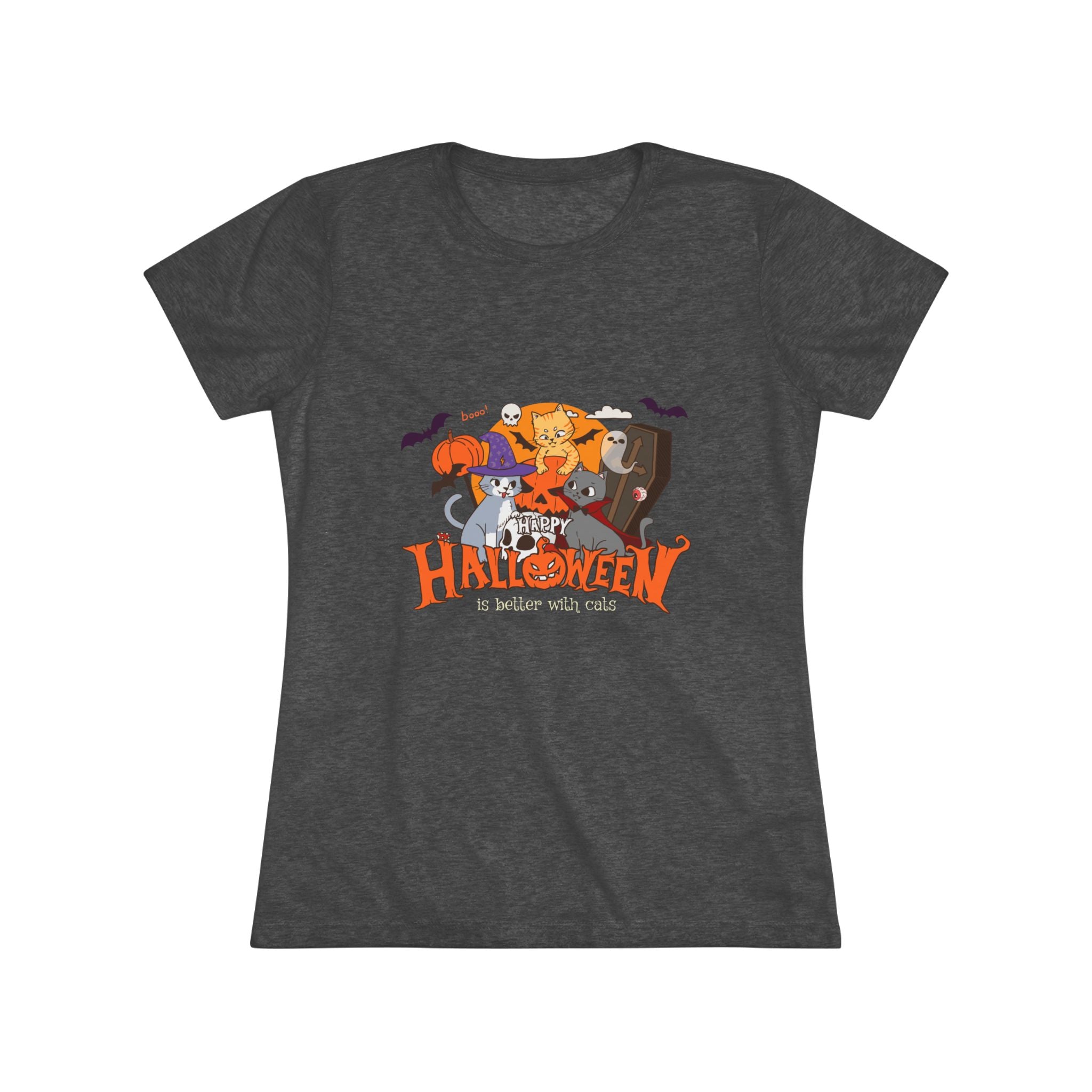 Halloween is Better with Cats | Women's Triblend Tee