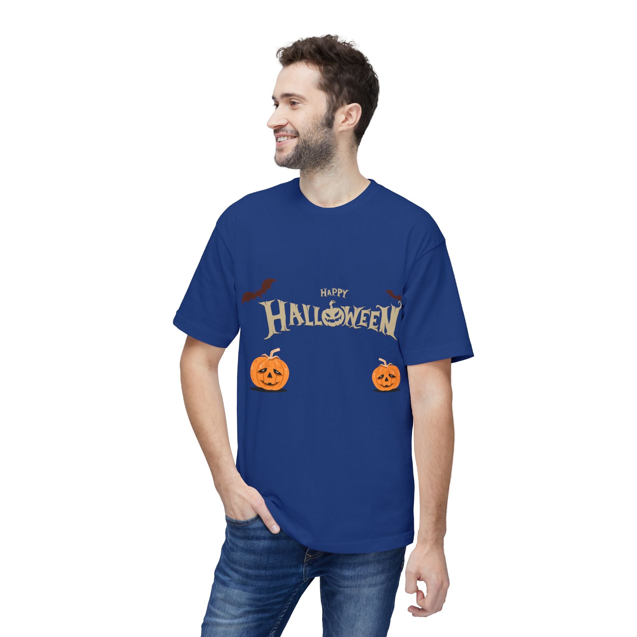 Halloween with Pumpkins | Unisex Midweight T-shirt, Made in US