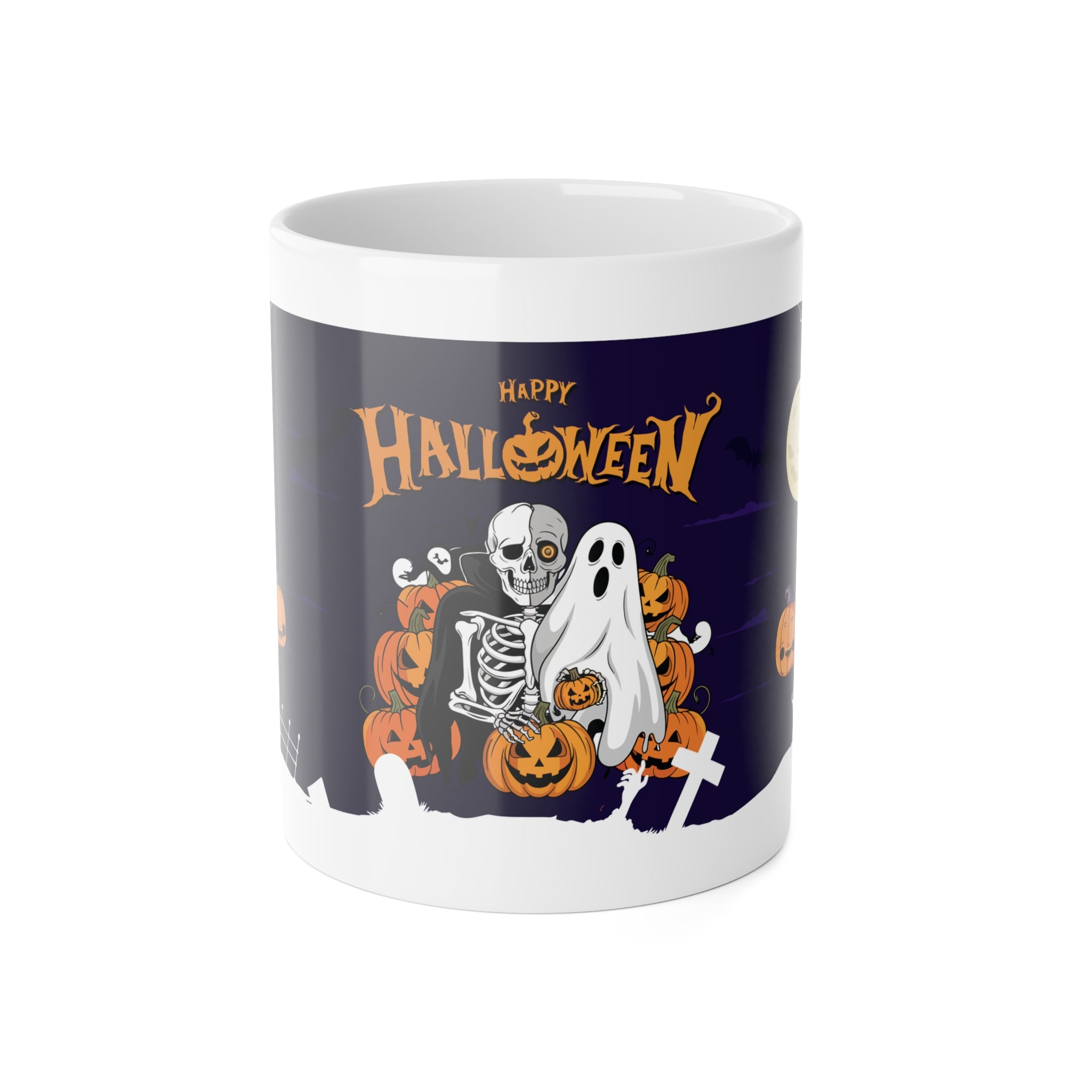 Halloween is Better with Skeleton | White Ceramic Mug