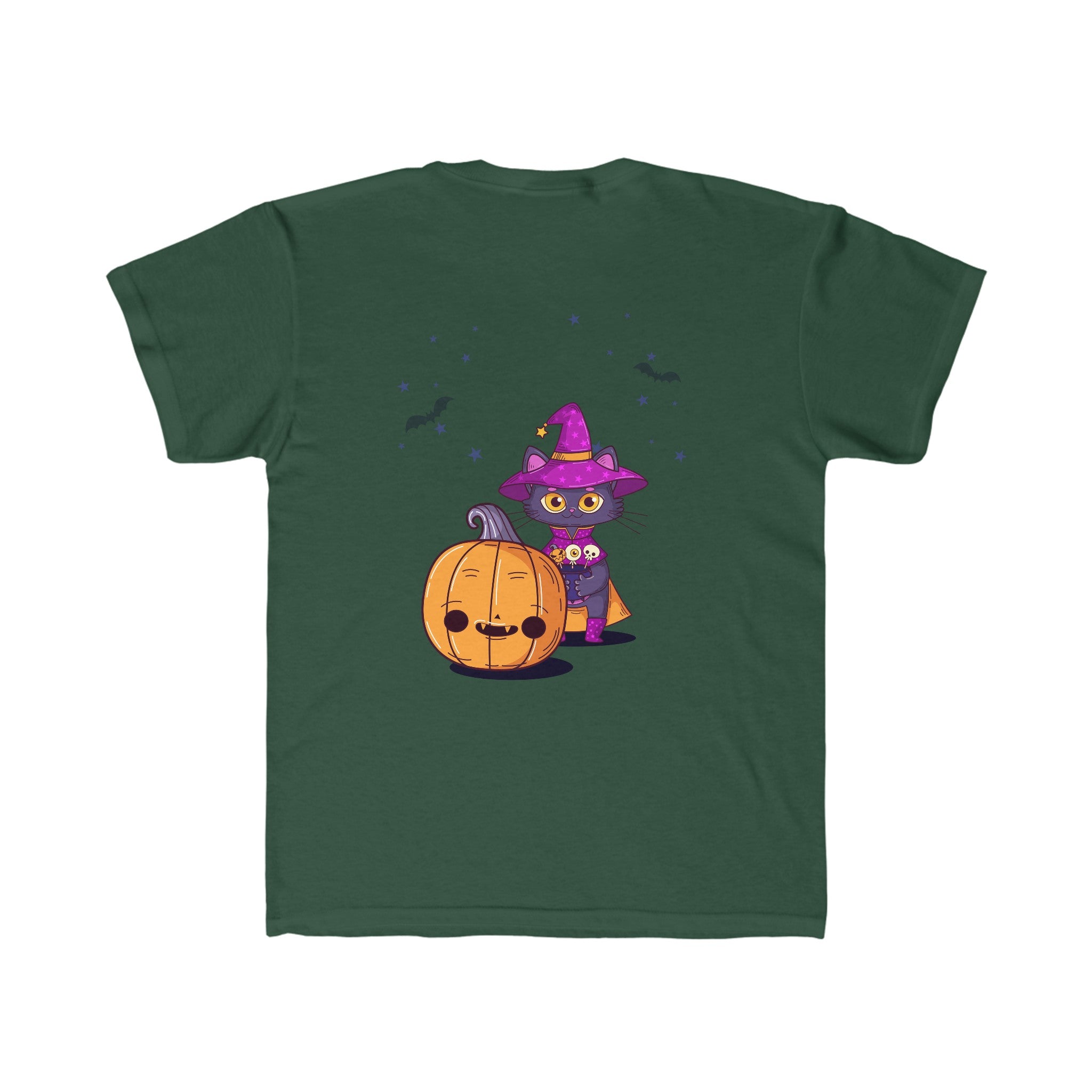 Halloween with Witch's Cats | Kids Regular Fit Tee