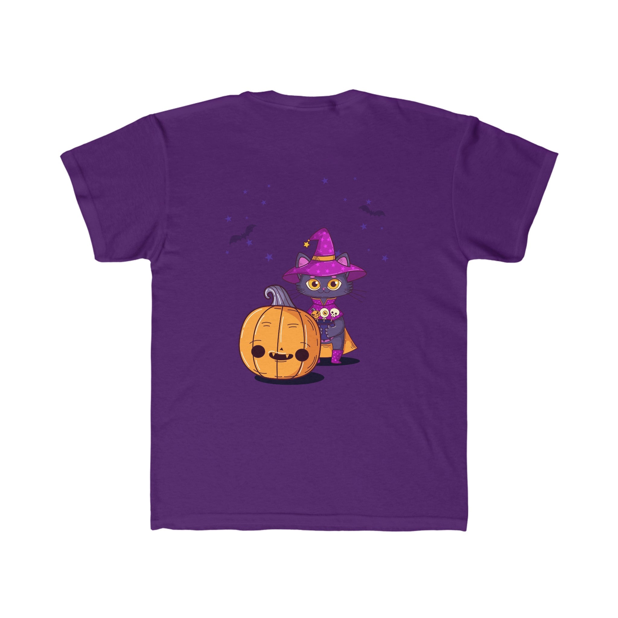 Halloween with Witch's Cats | Kids Regular Fit Tee