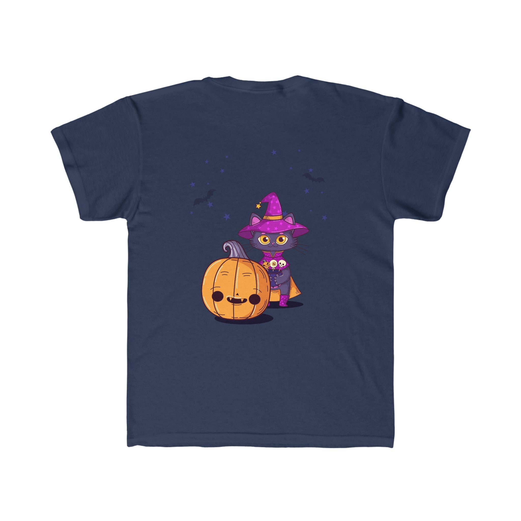 Halloween with Witch's Cats | Kids Regular Fit Tee