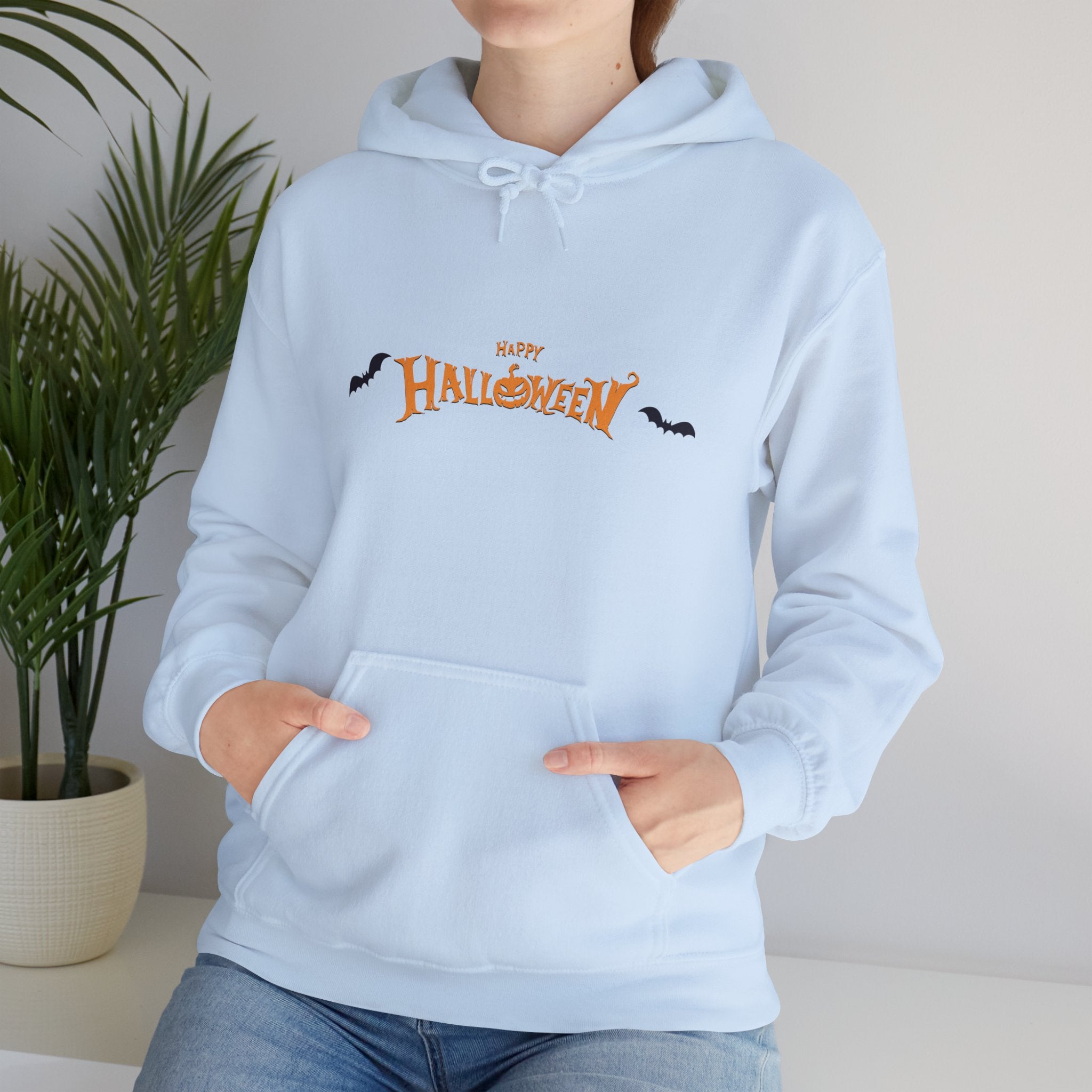 Halloween with Bats | Unisex Heavy Blend Hooded Sweatshirt