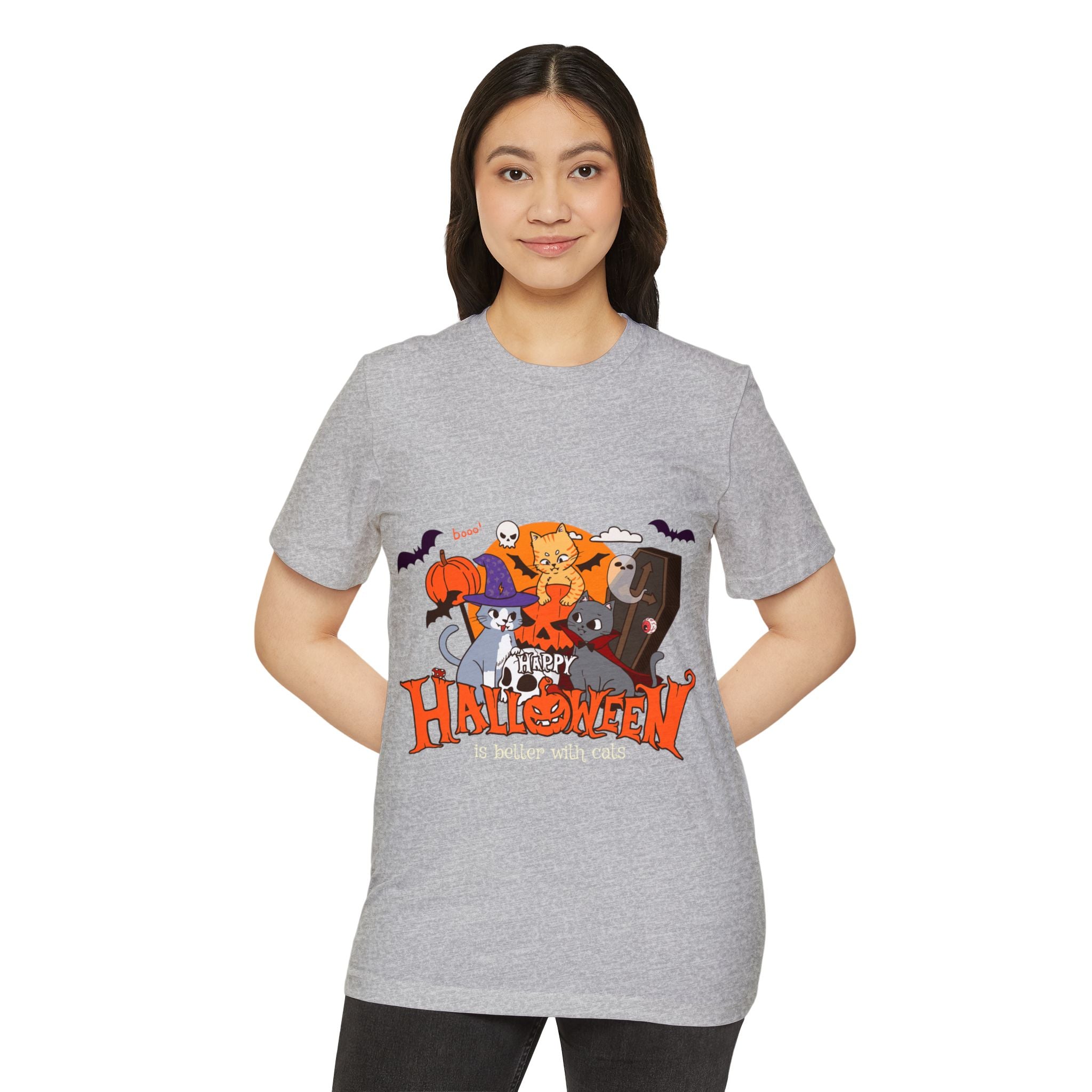 Halloween is Better with Cats | Unisex Recycled Organic T-Shirt