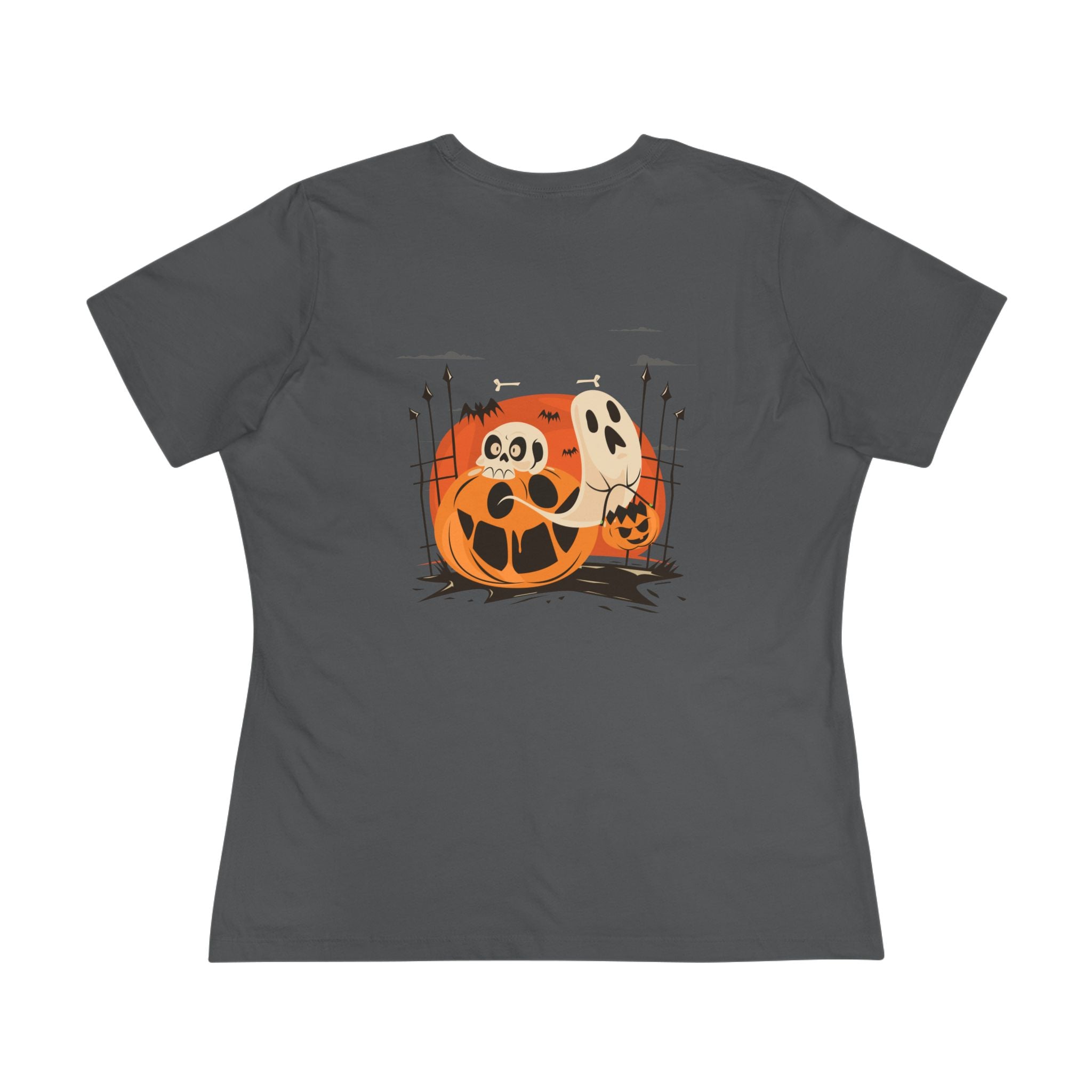 Halloween with Pumpkins | Women's Cotton Tee