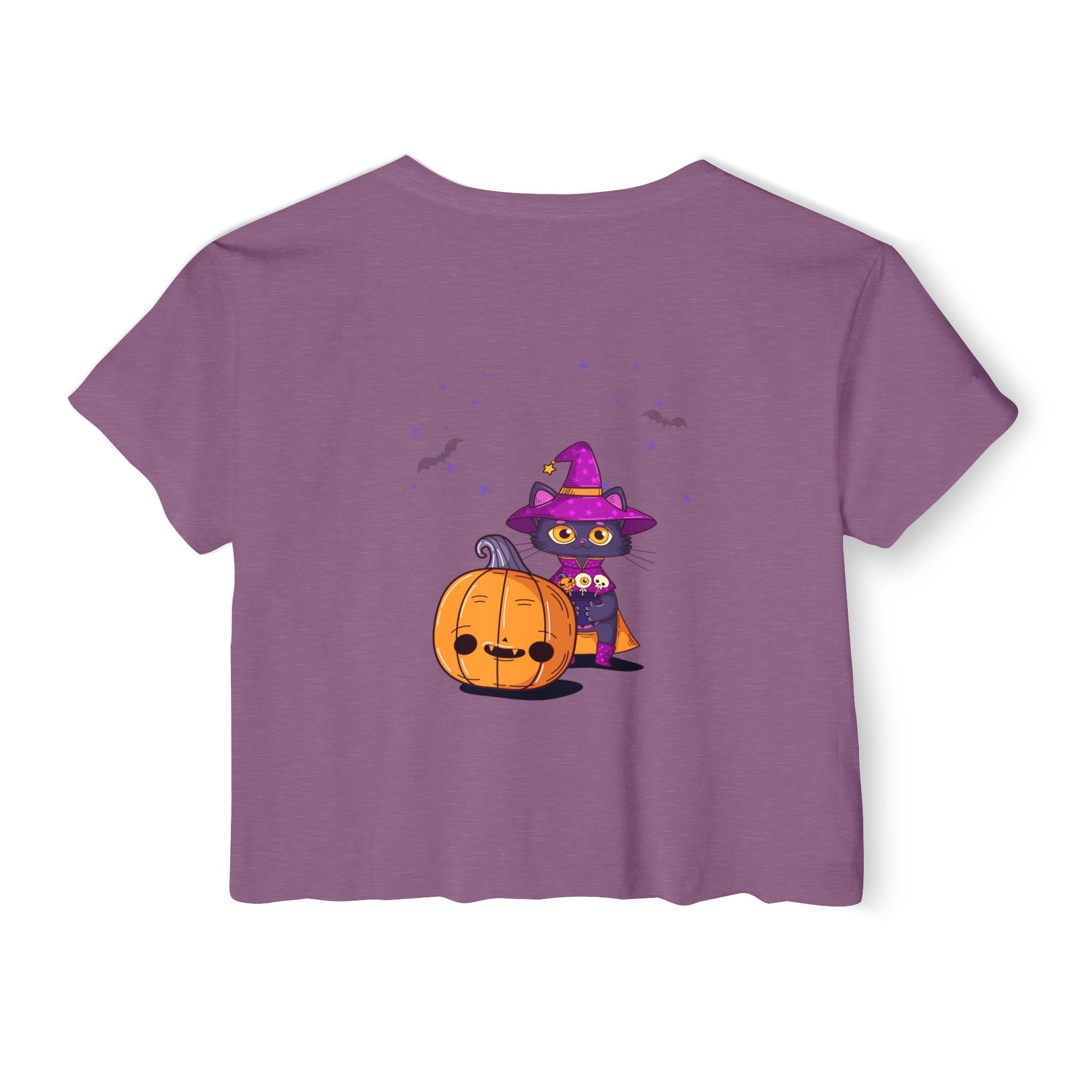 Halloween with Witch's Cats | Women's Festival Crop Top