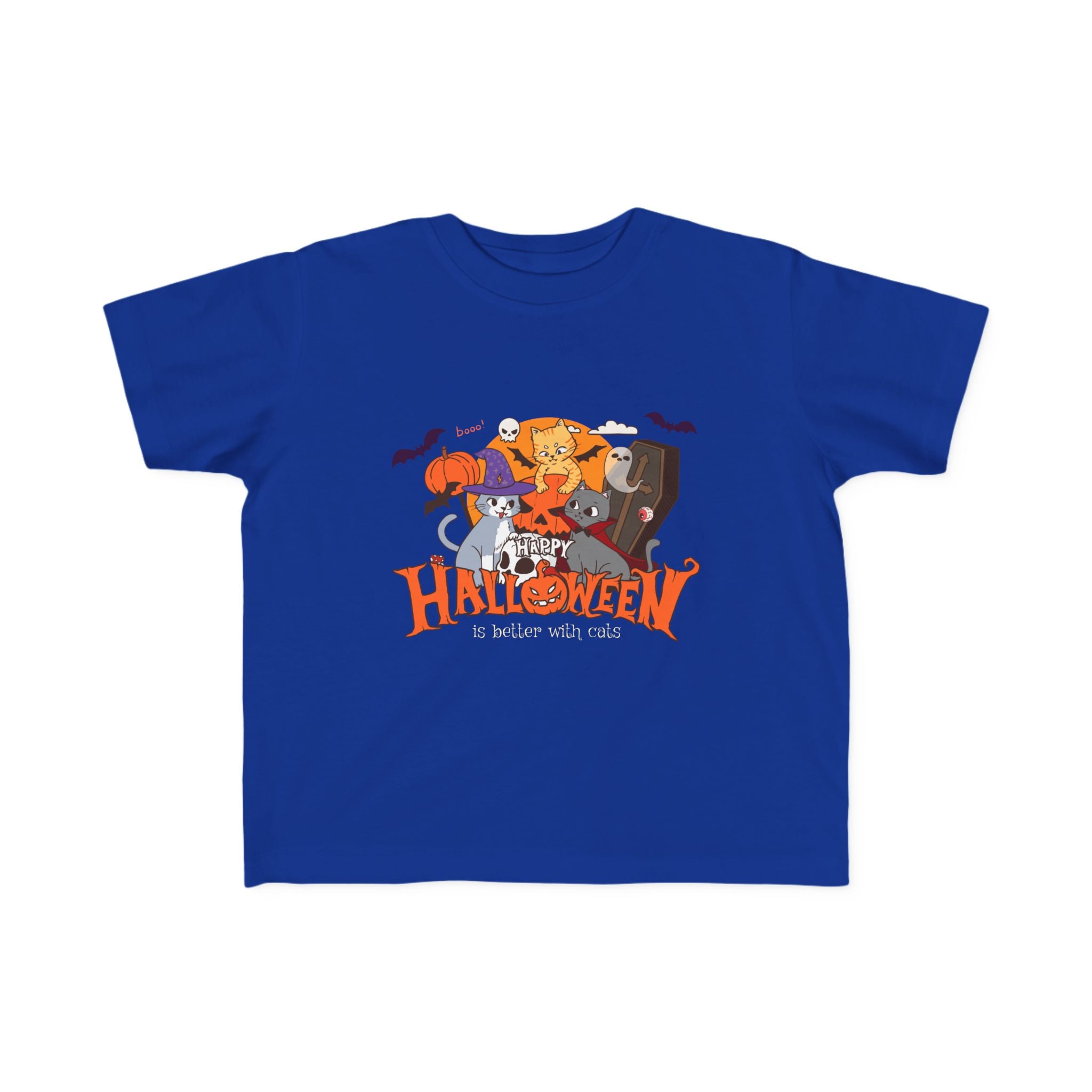 Halloween is Better with Cats | Toddler's Fine Jersey Tee