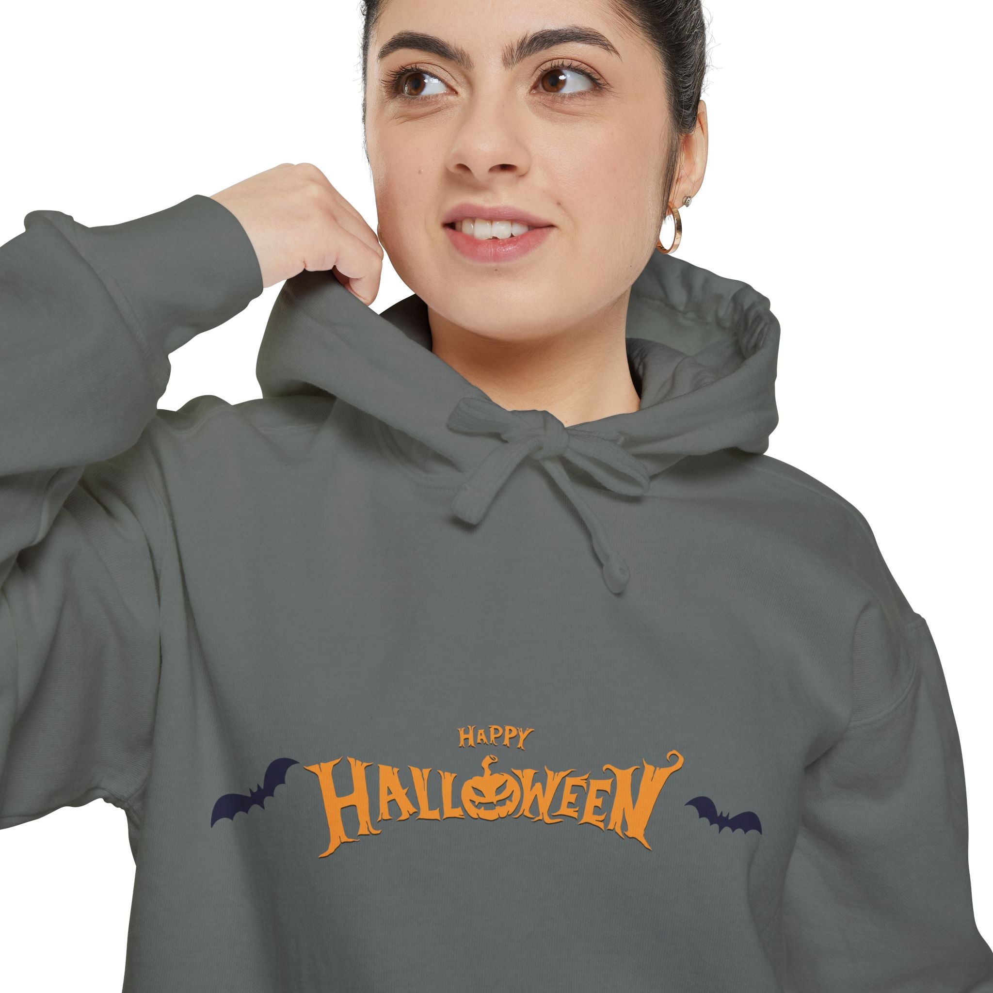 Halloween with Bats | Unisex Garment-Dyed Hoodie