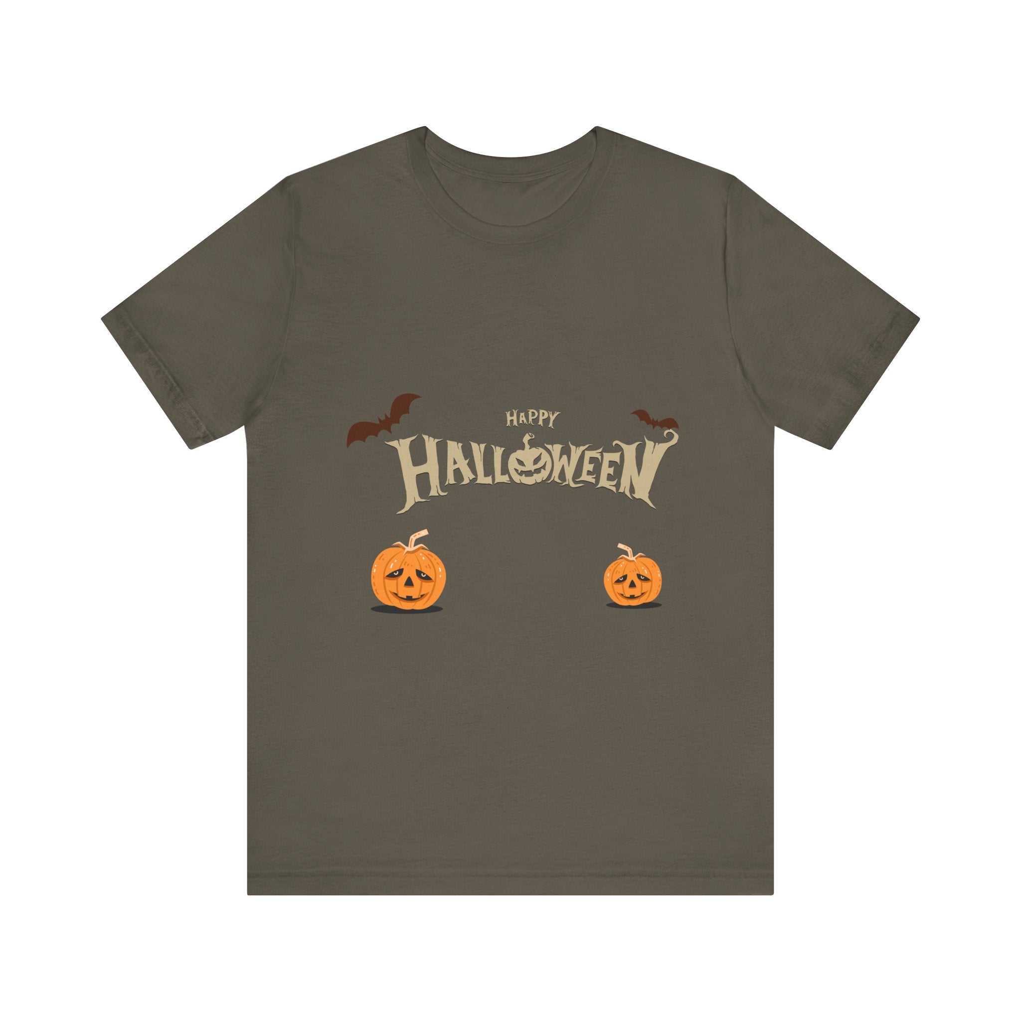 Halloween with Pumpkins | Unisex Jersey Short Sleeve Tee
