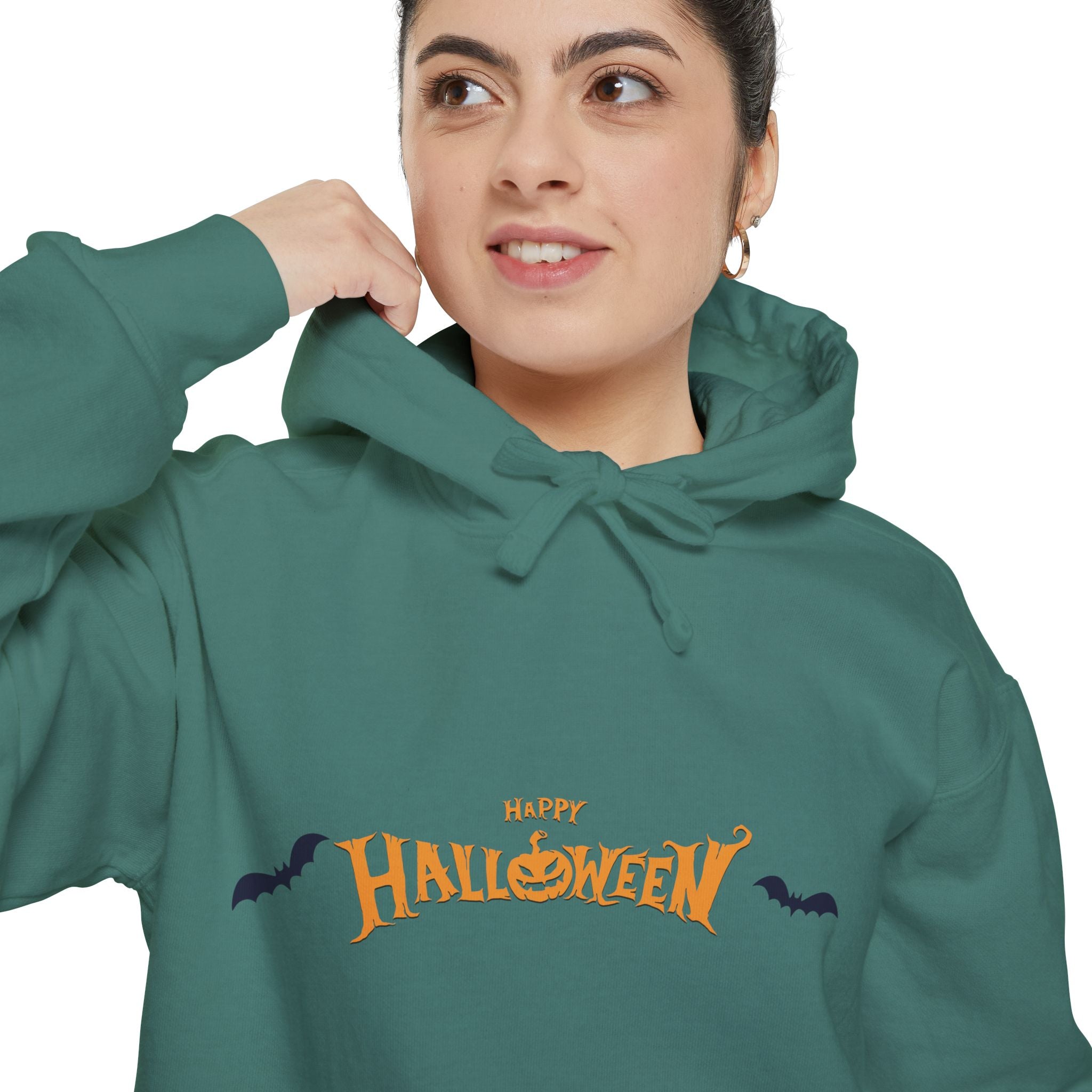 Halloween with Bats | Unisex Garment-Dyed Hoodie