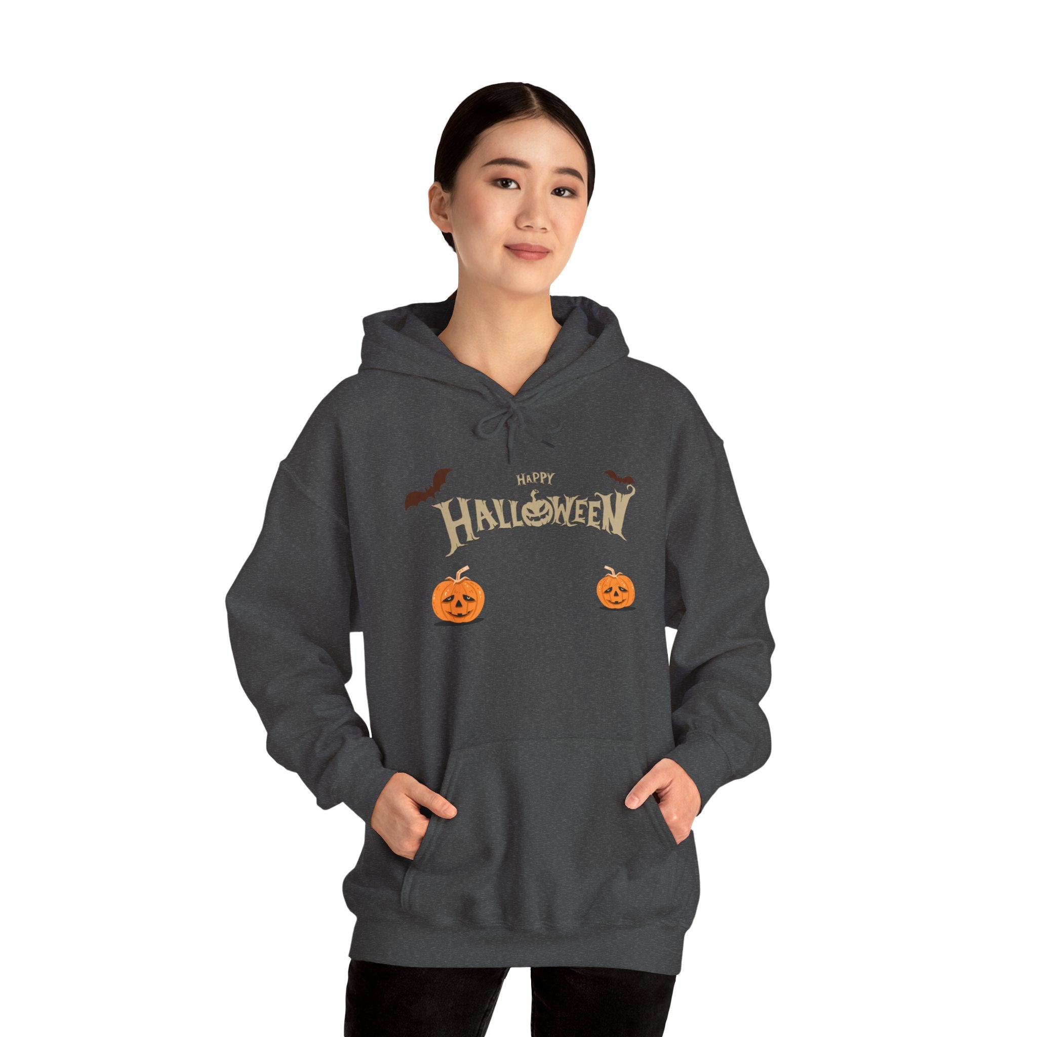 Halloween with Pumpkins | Unisex Heavy Blend Hooded Sweatshirt
