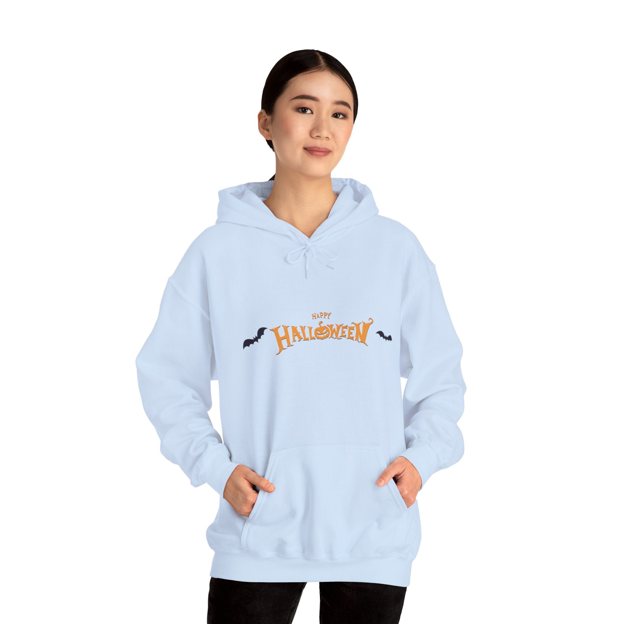 Halloween with Bats | Unisex Heavy Blend Hooded Sweatshirt