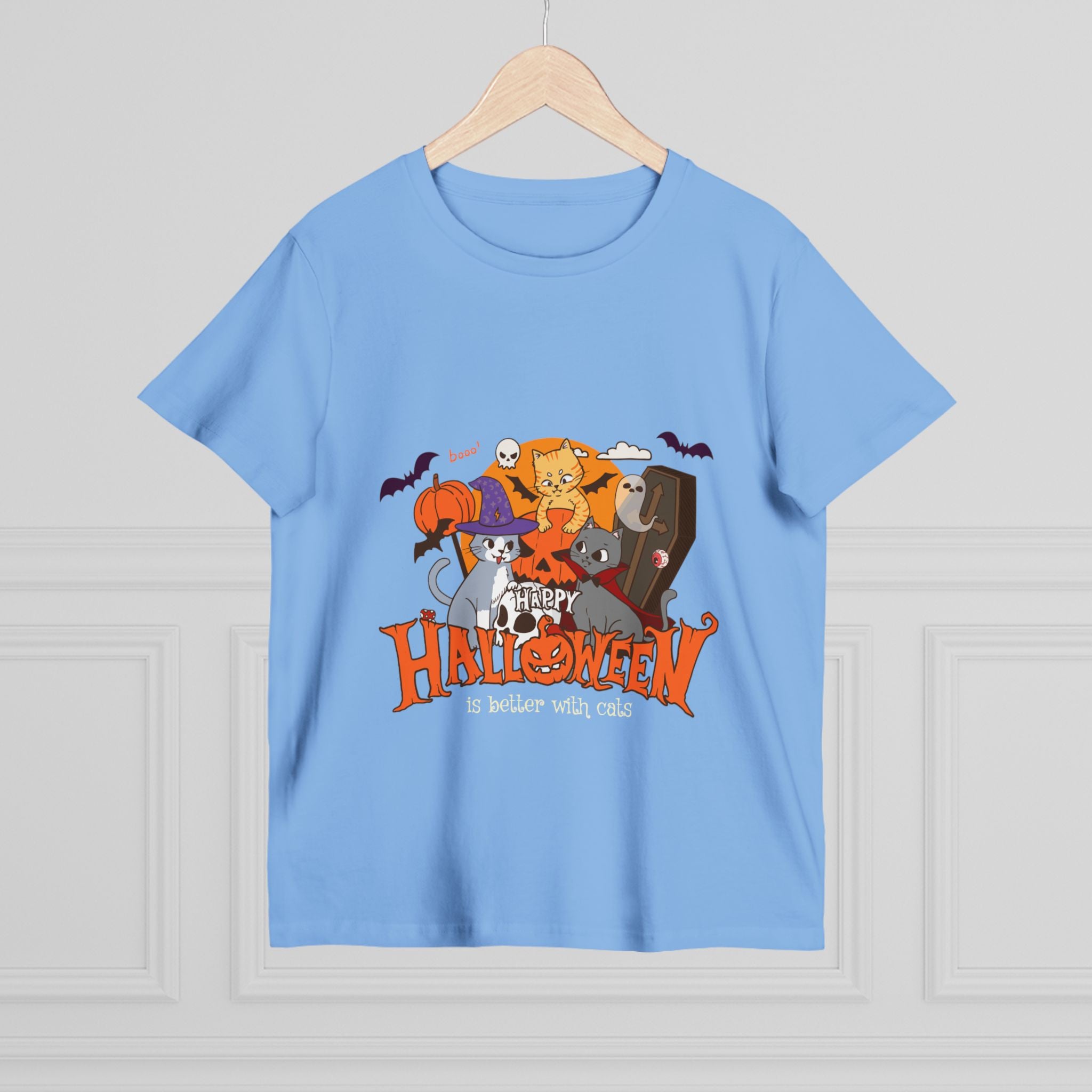 Halloween is Better with Cats | Women’s Maple Tee