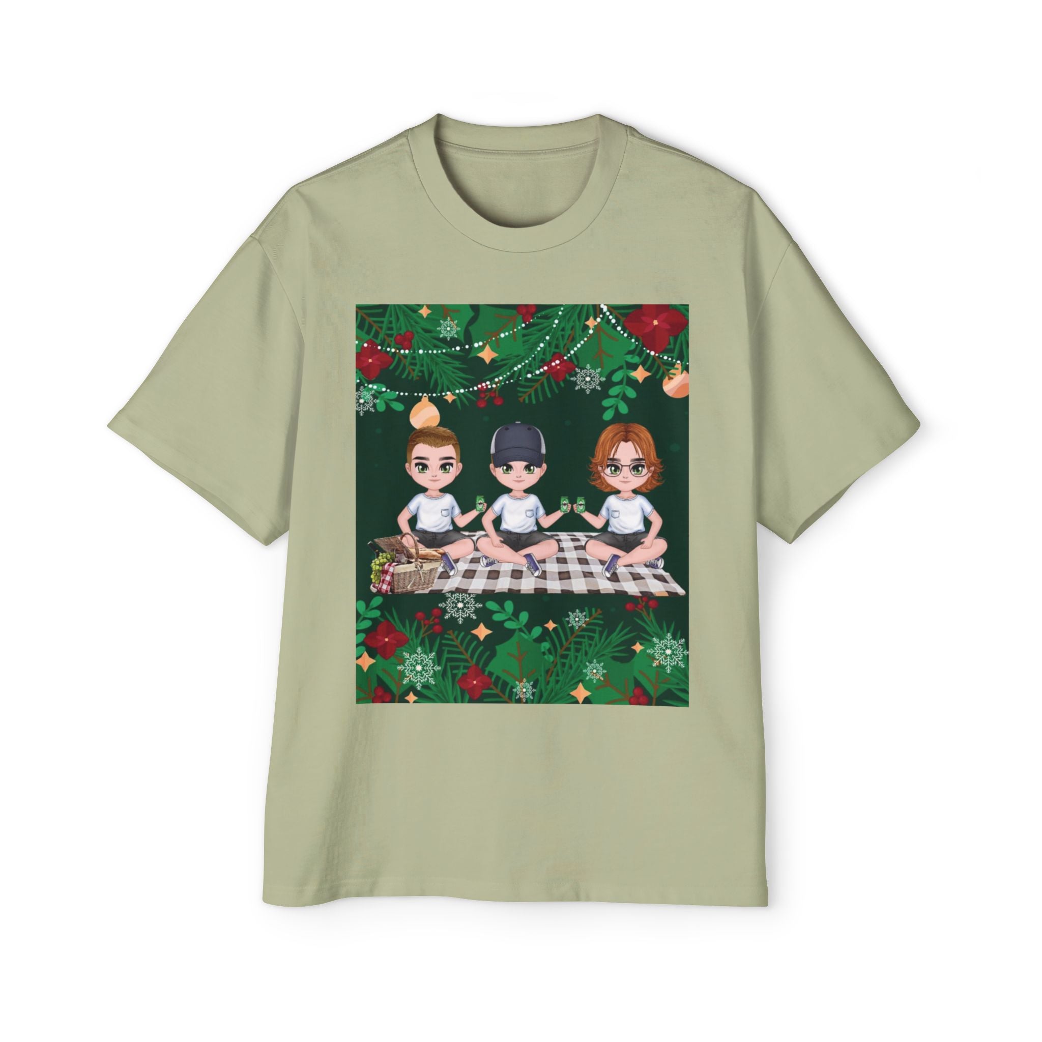 Christmas Family | Men's Heavy Oversized Tee