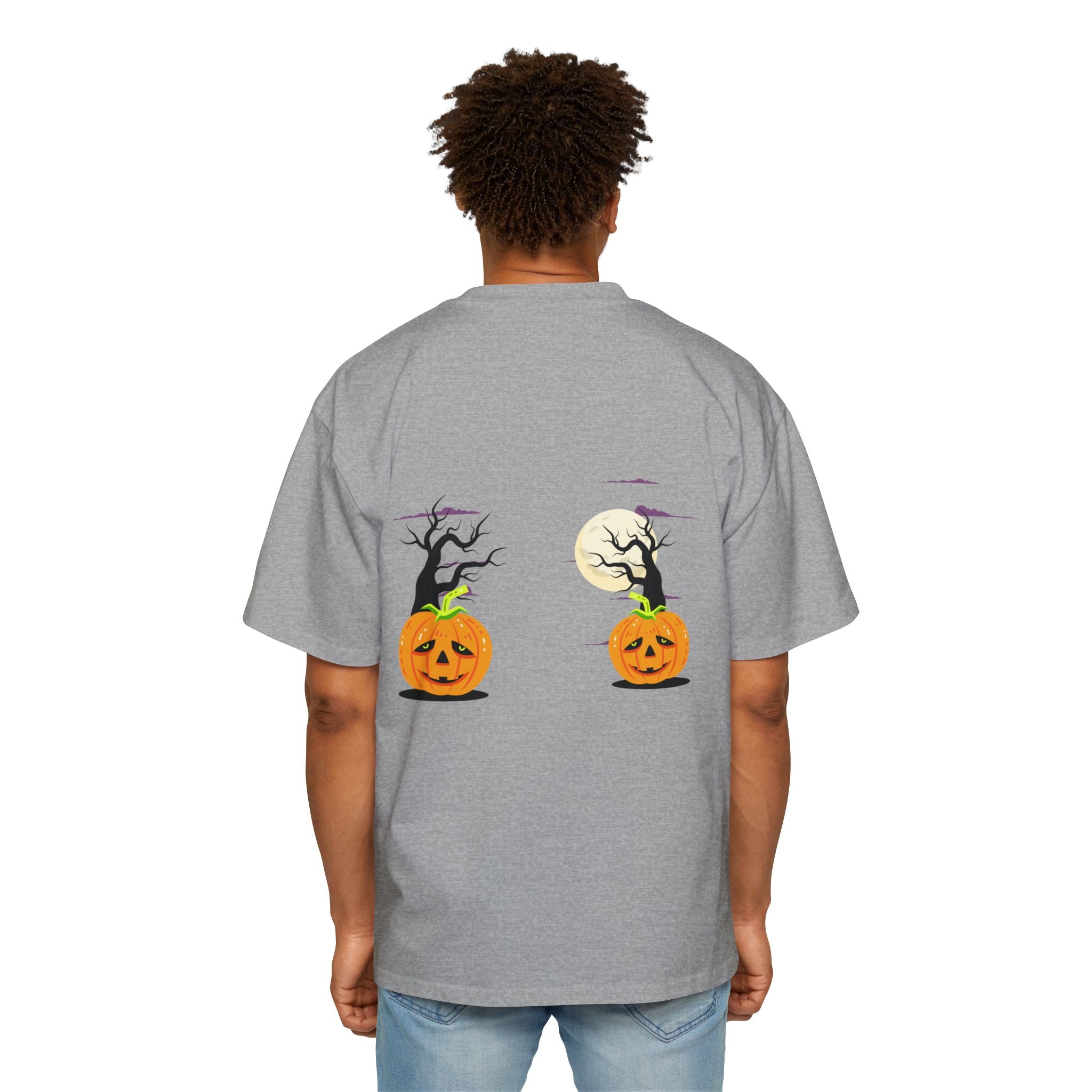 Halloween is Better with Cats | Men's Heavy Oversized Tee