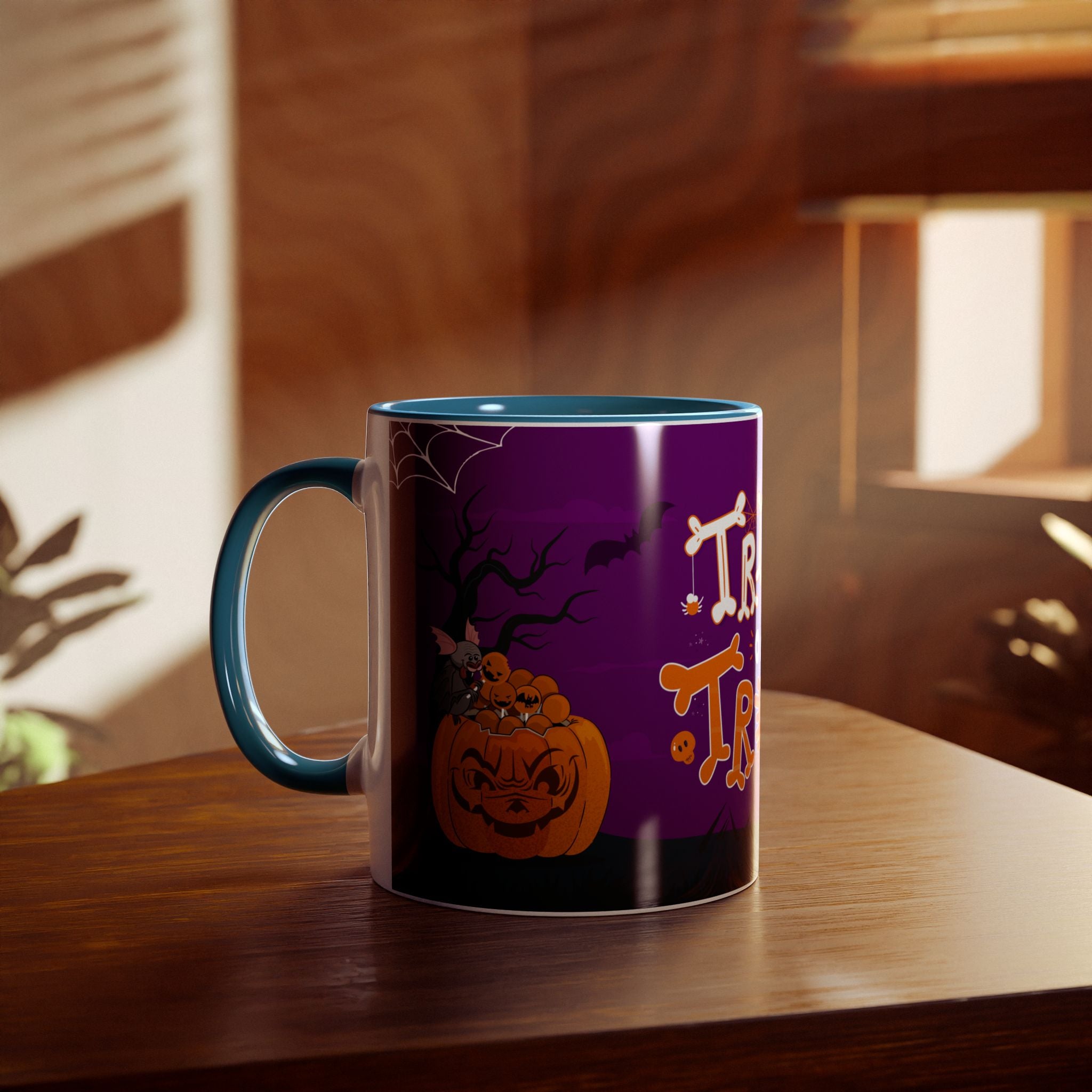 Halloween Trick or Treat | Two-Tone Coffee Mugs