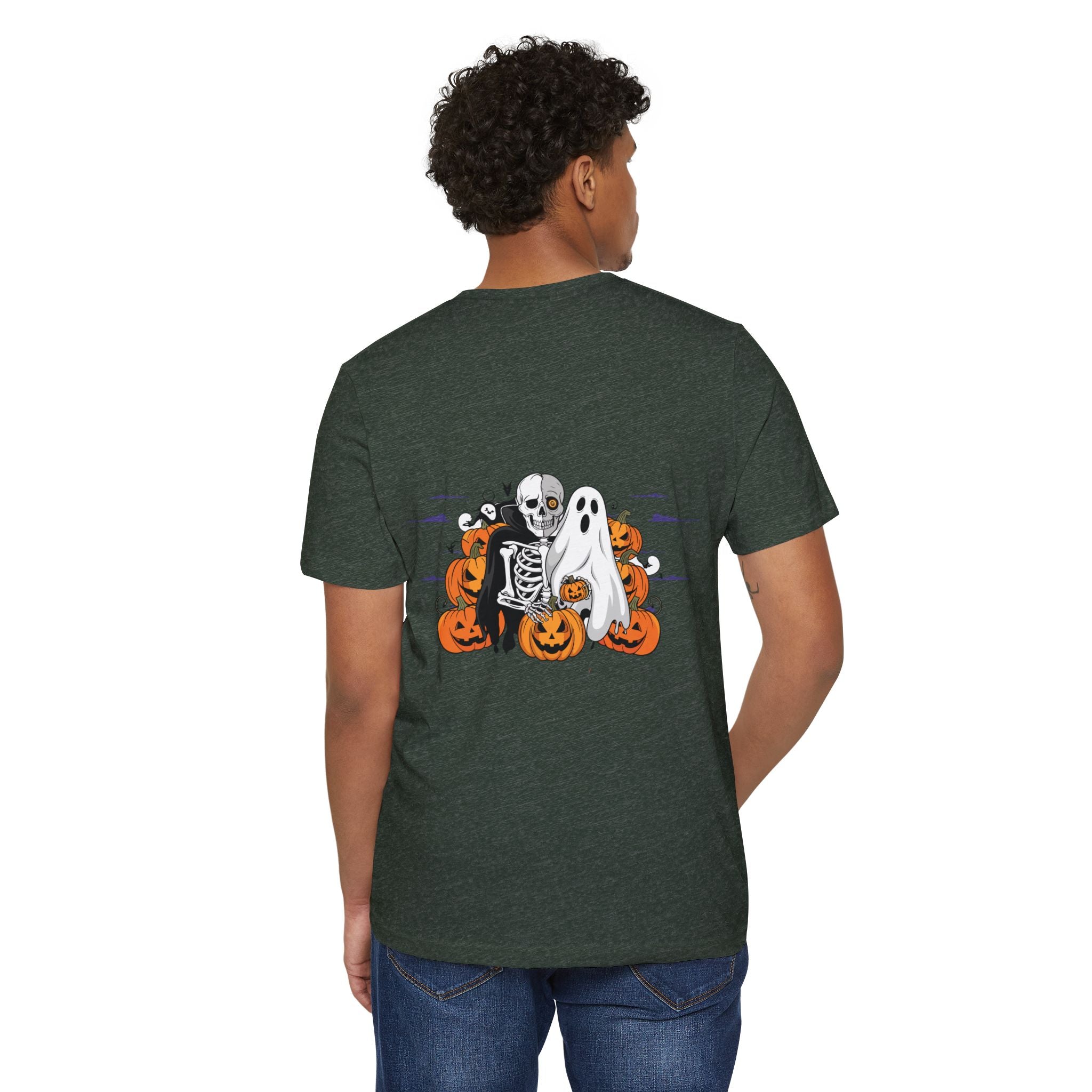Halloween with Bats | Unisex Recycled Organic T-Shirt