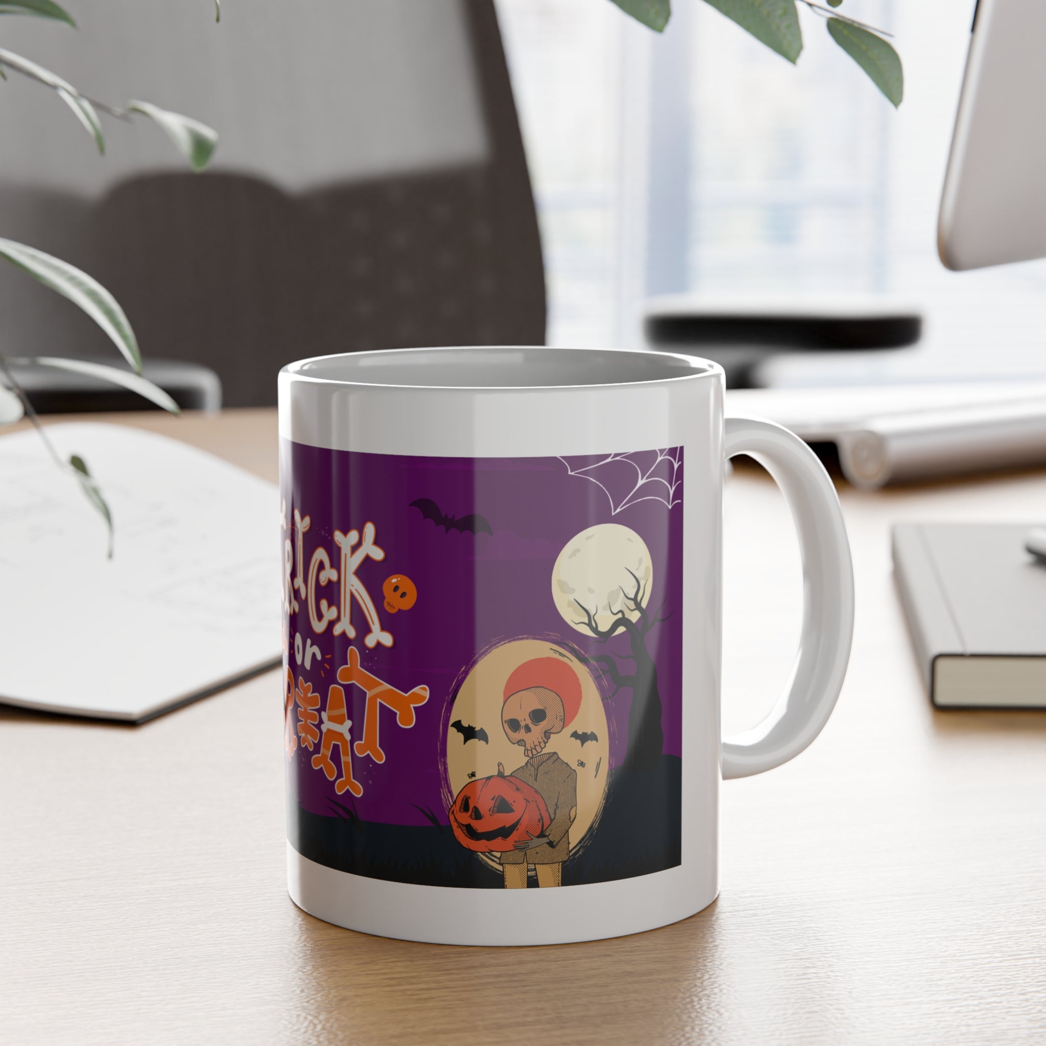 Halloween Trick or Treat | White Ceramic Mug