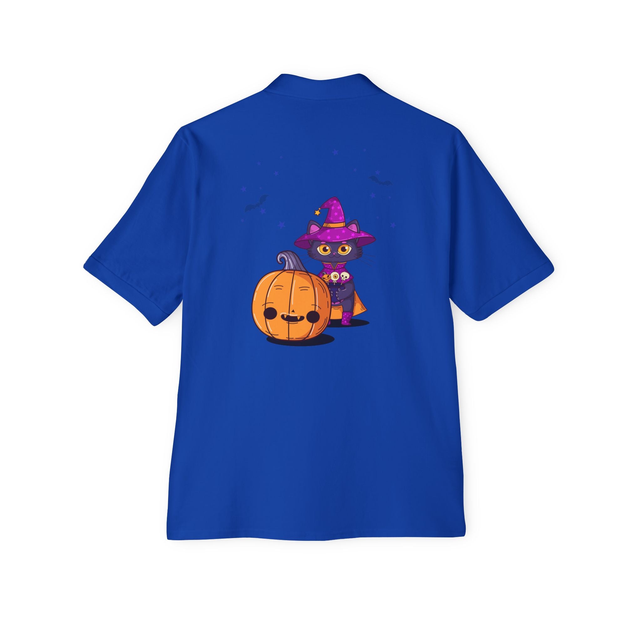 Halloween with Witch's Cats | Men's Piqué Polo