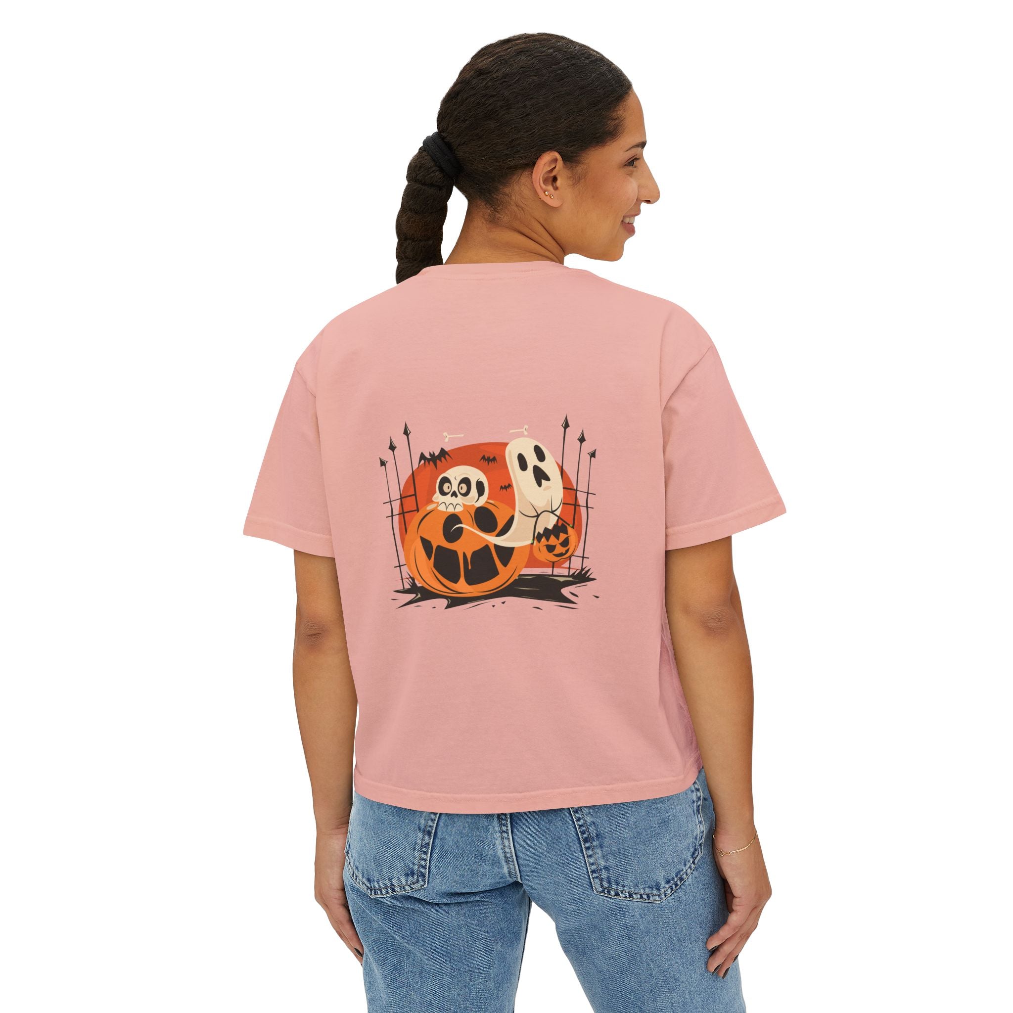Halloween with Pumpkins | Women's Boxy Tee