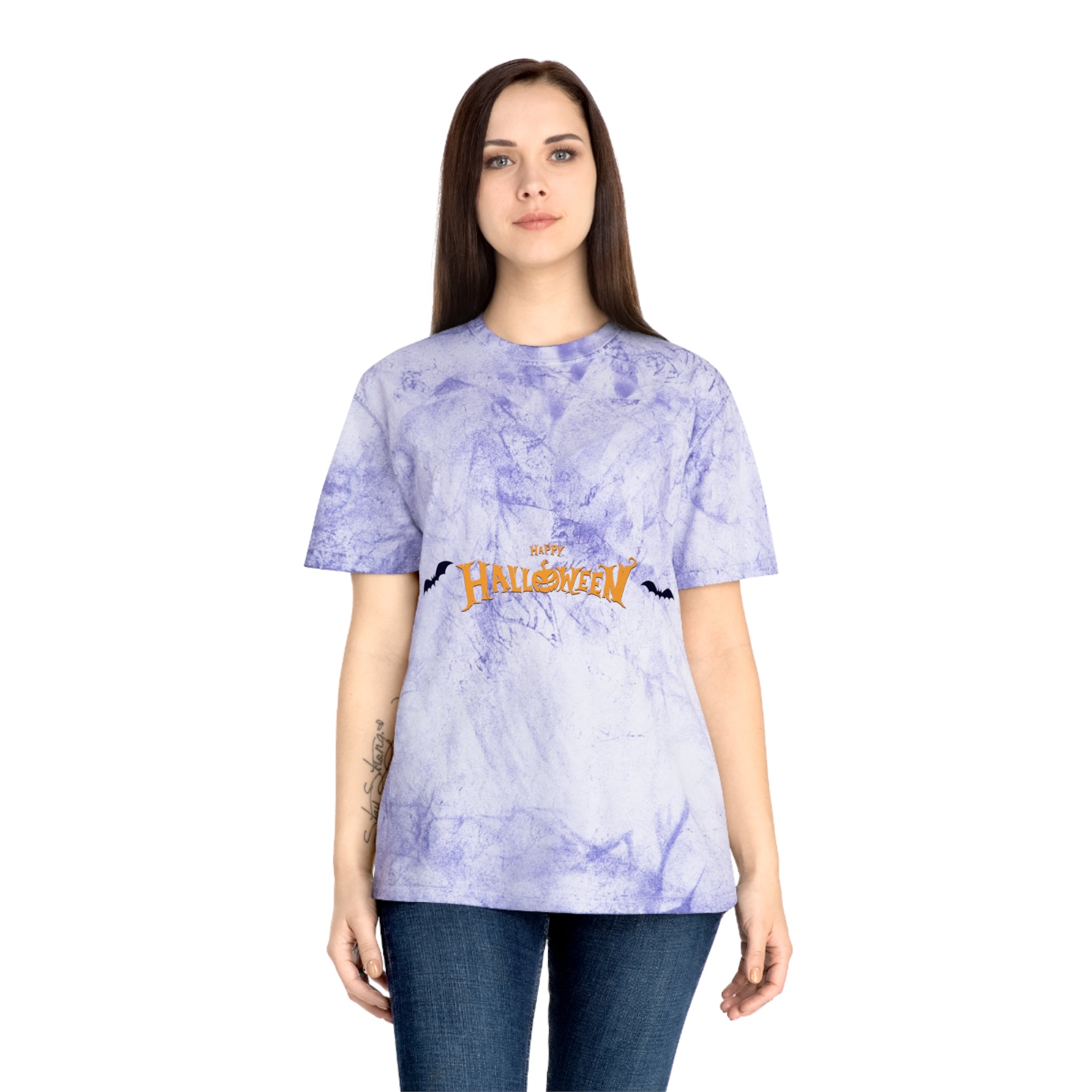 Halloween with Bats | Unisex Color Blast T-Shirt
