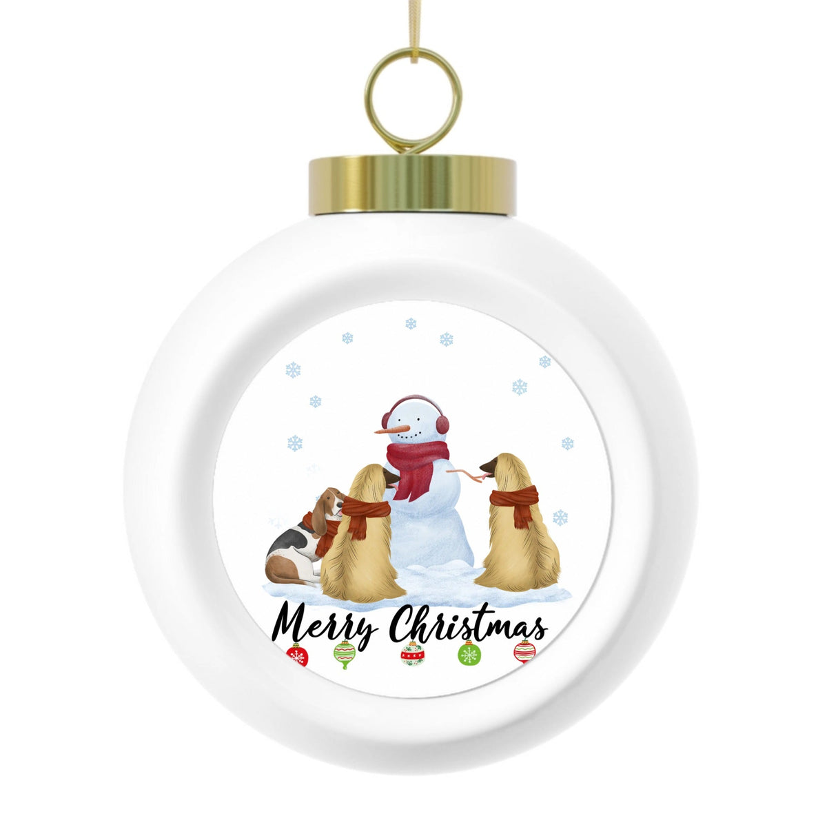 Merry Christmas | Christmas Ball Ornament