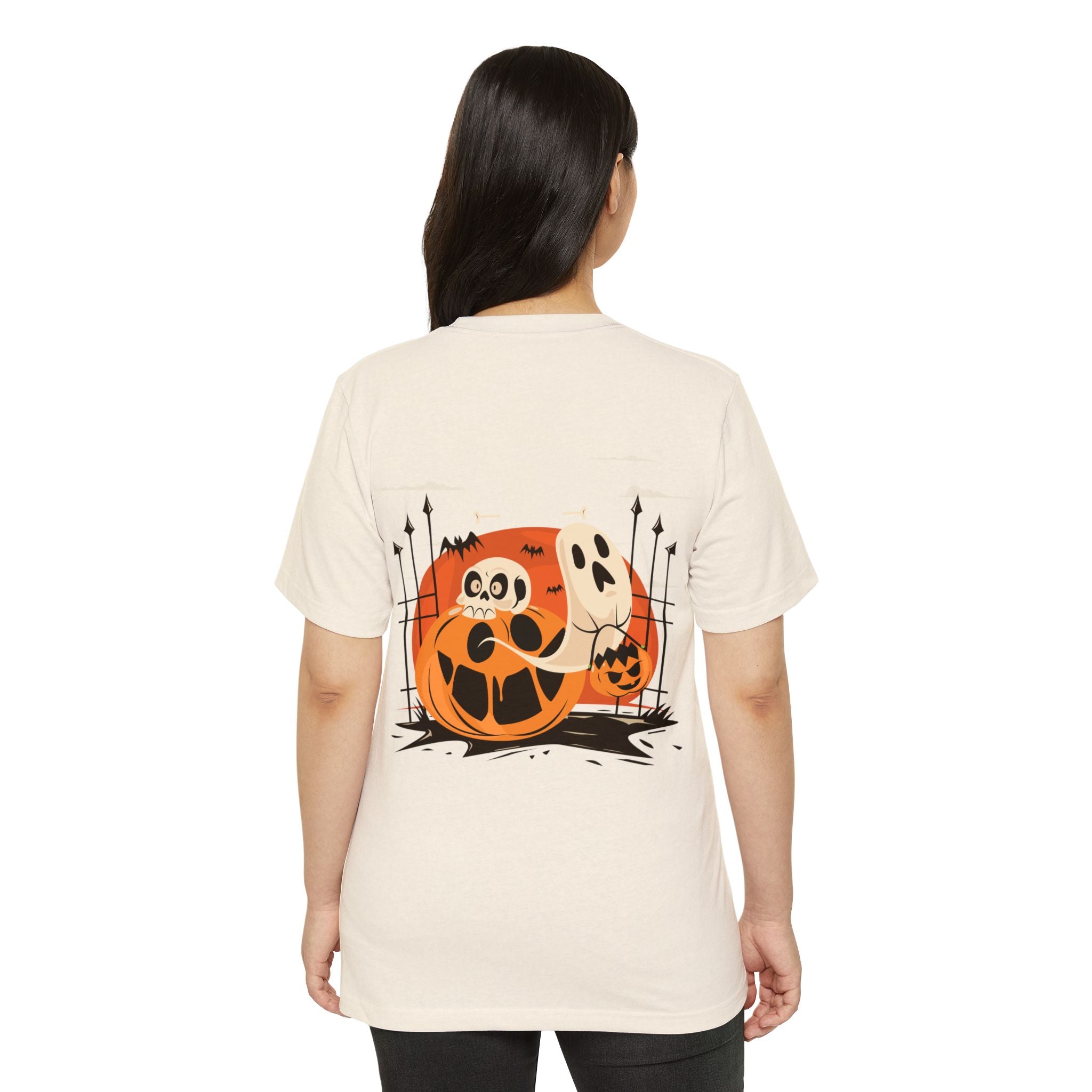Halloween with Pumpkins | Unisex Recycled Organic T-Shirt