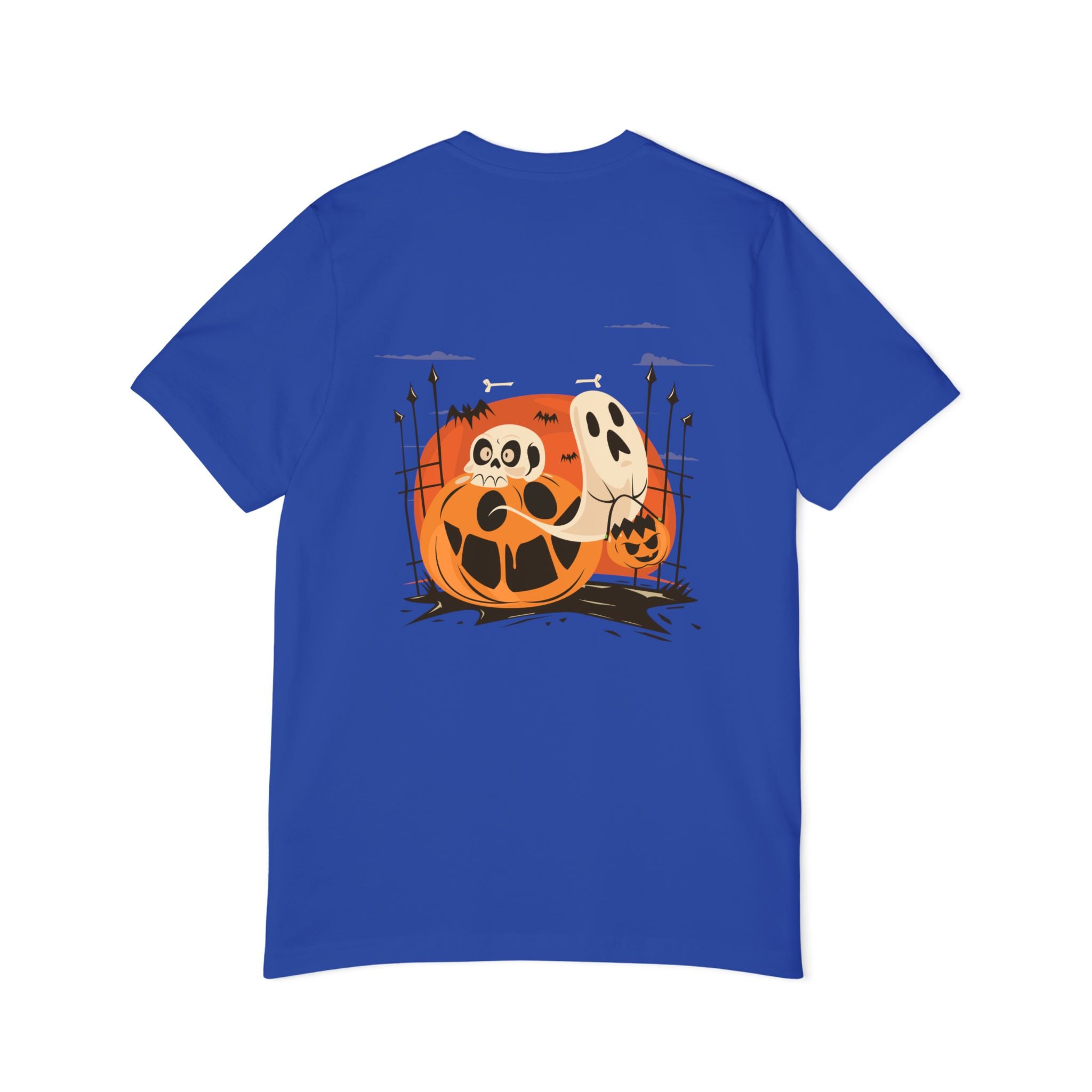 Halloween with Pumpkins | USA-Made Unisex Short-Sleeve Jersey T-Shirt